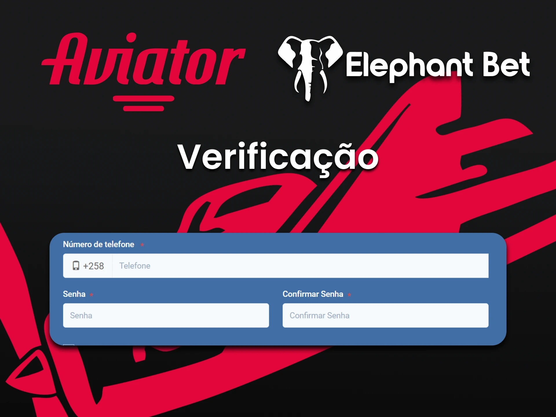 Use seus dados pessoais para jogar Aviator na Elephantbet.