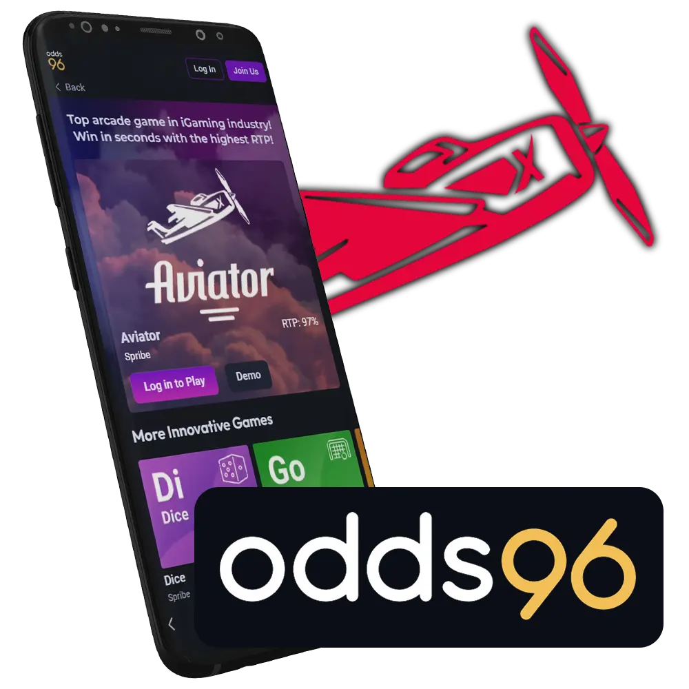 Install the Odds96 app on your device and start playing the Aviator game.