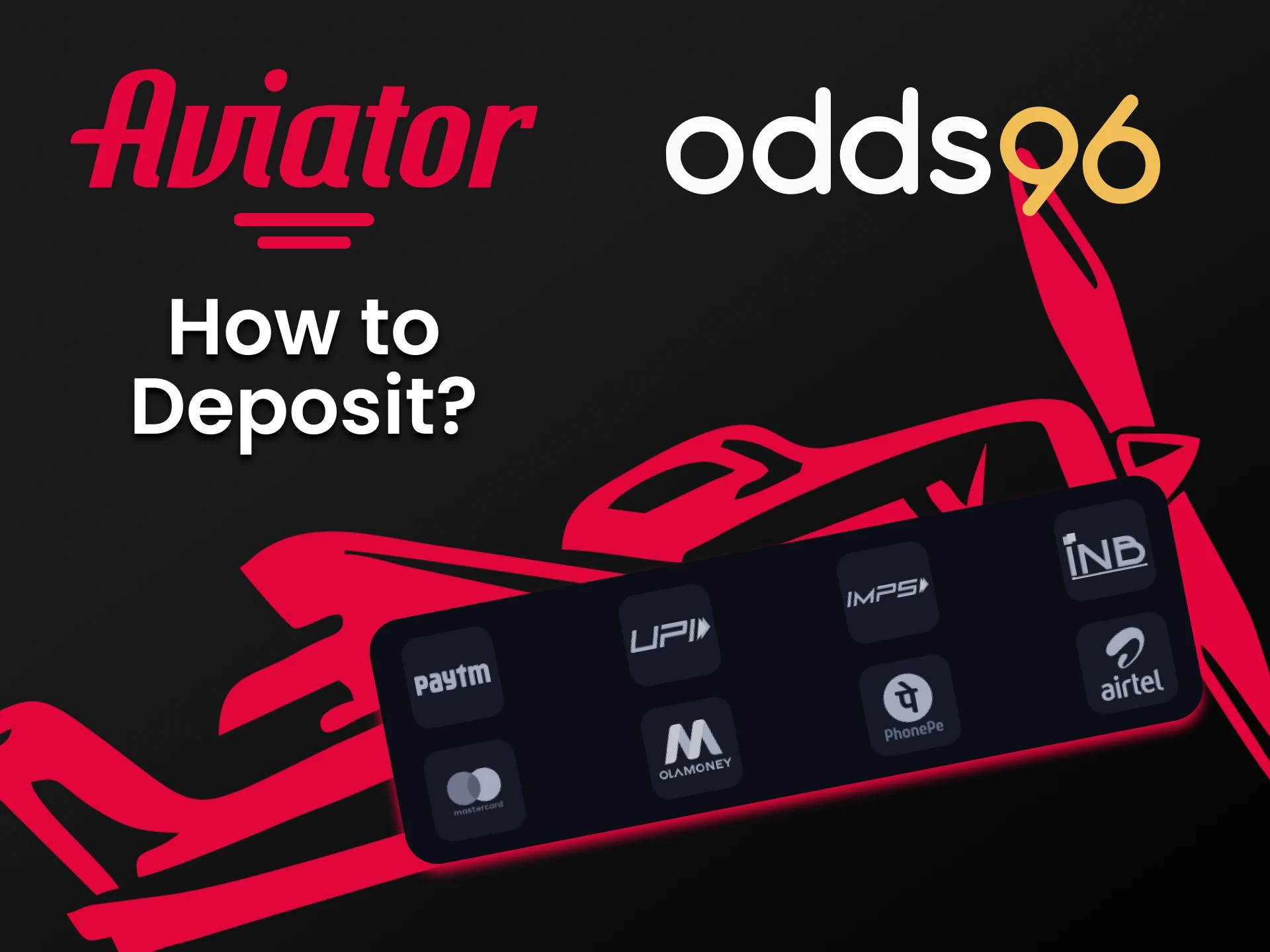 Deposit funds in a convenient way from Odds96.