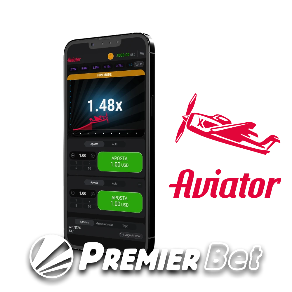 Baixe o aplicativo Premierbet para jogar Aviator.