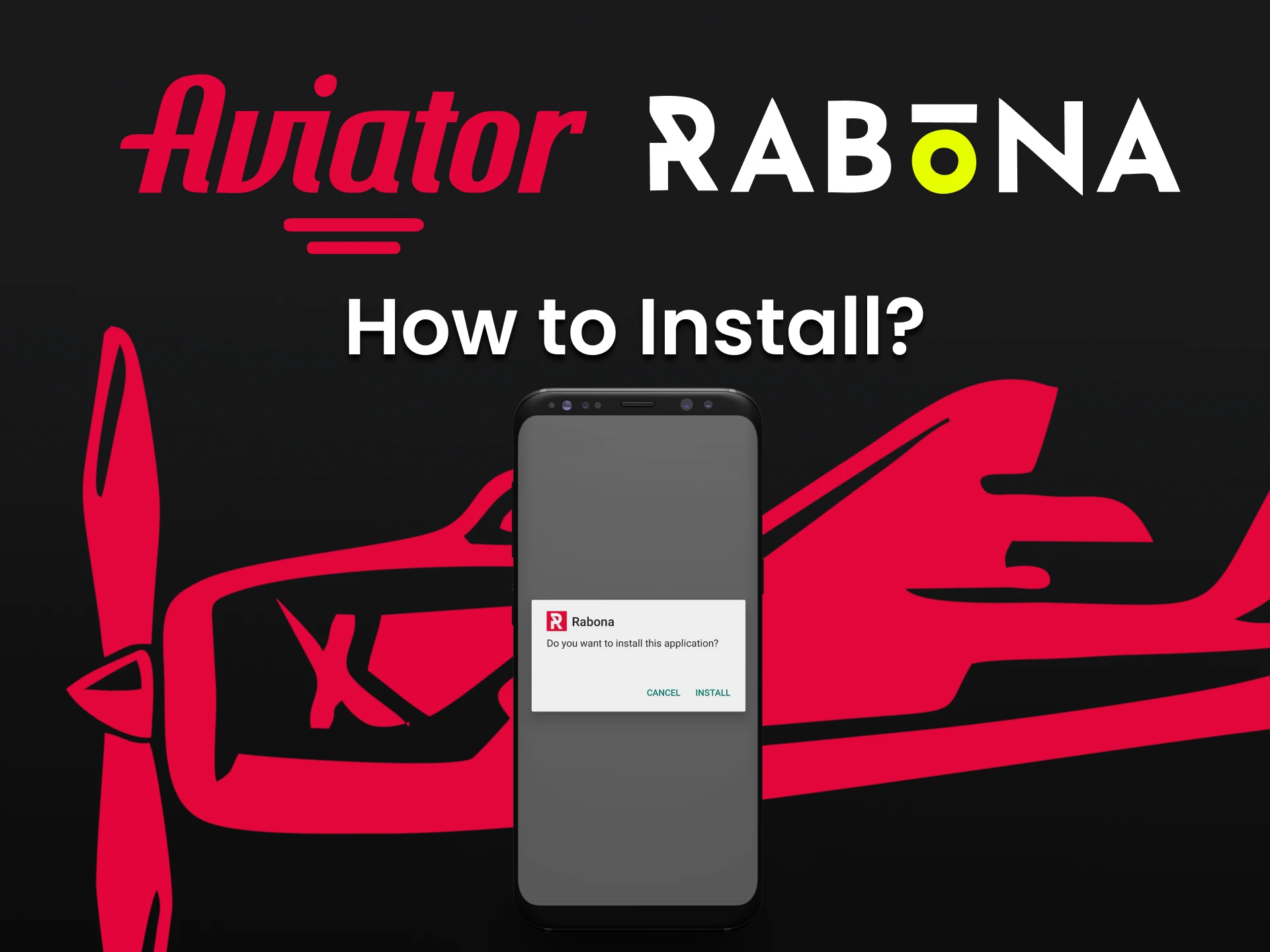 Perform the installation of the Rabona application for playing Aviator.