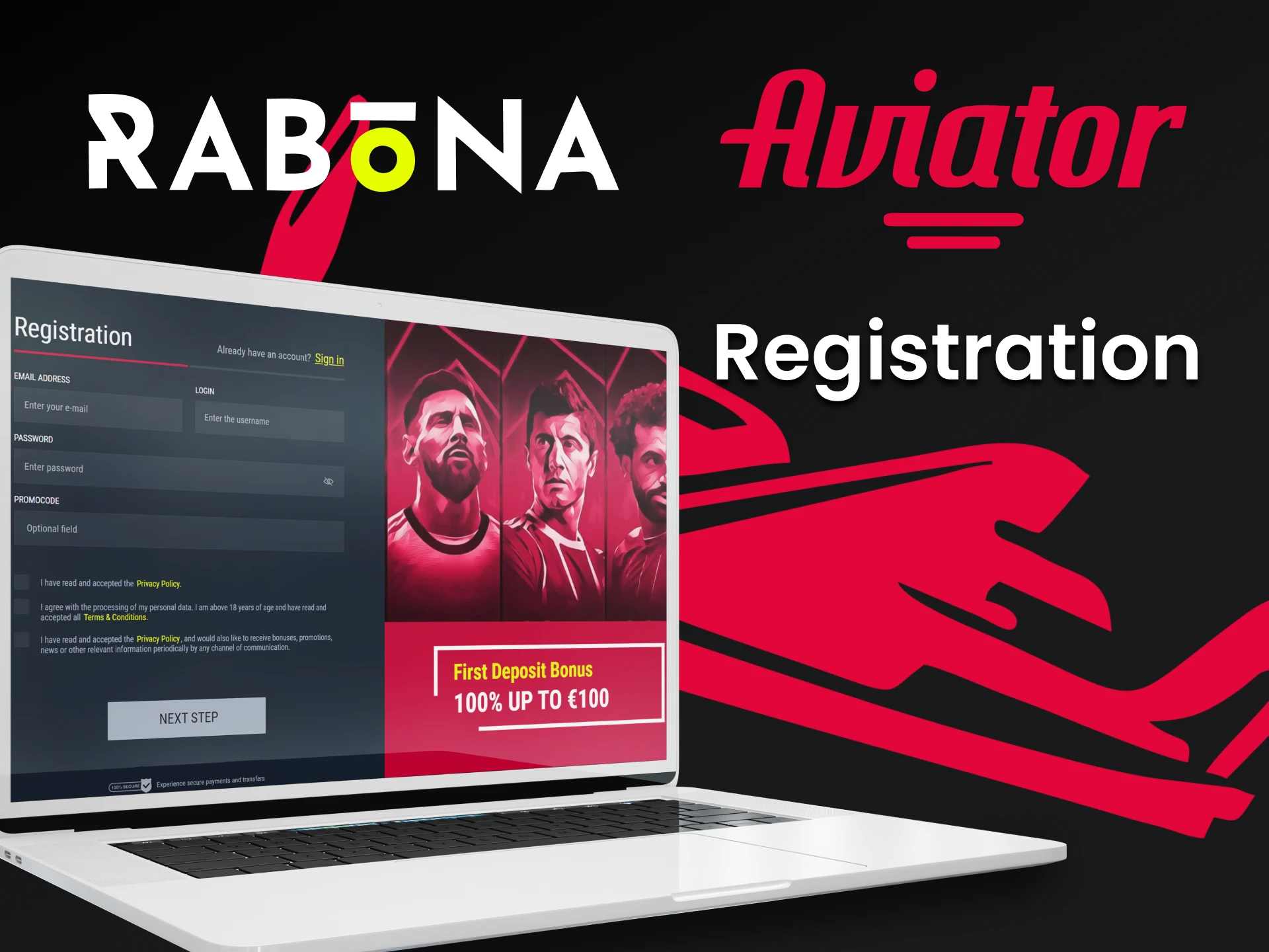 Register on Rabona and play Aviator.