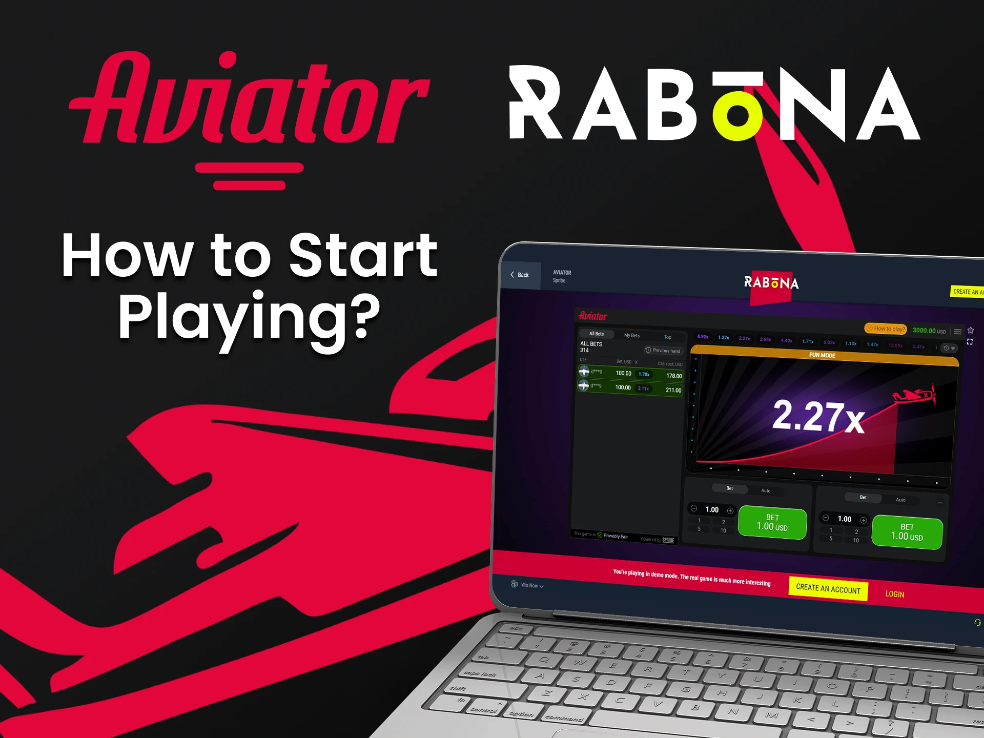 Choose Aviator from one of the Rabona sections.