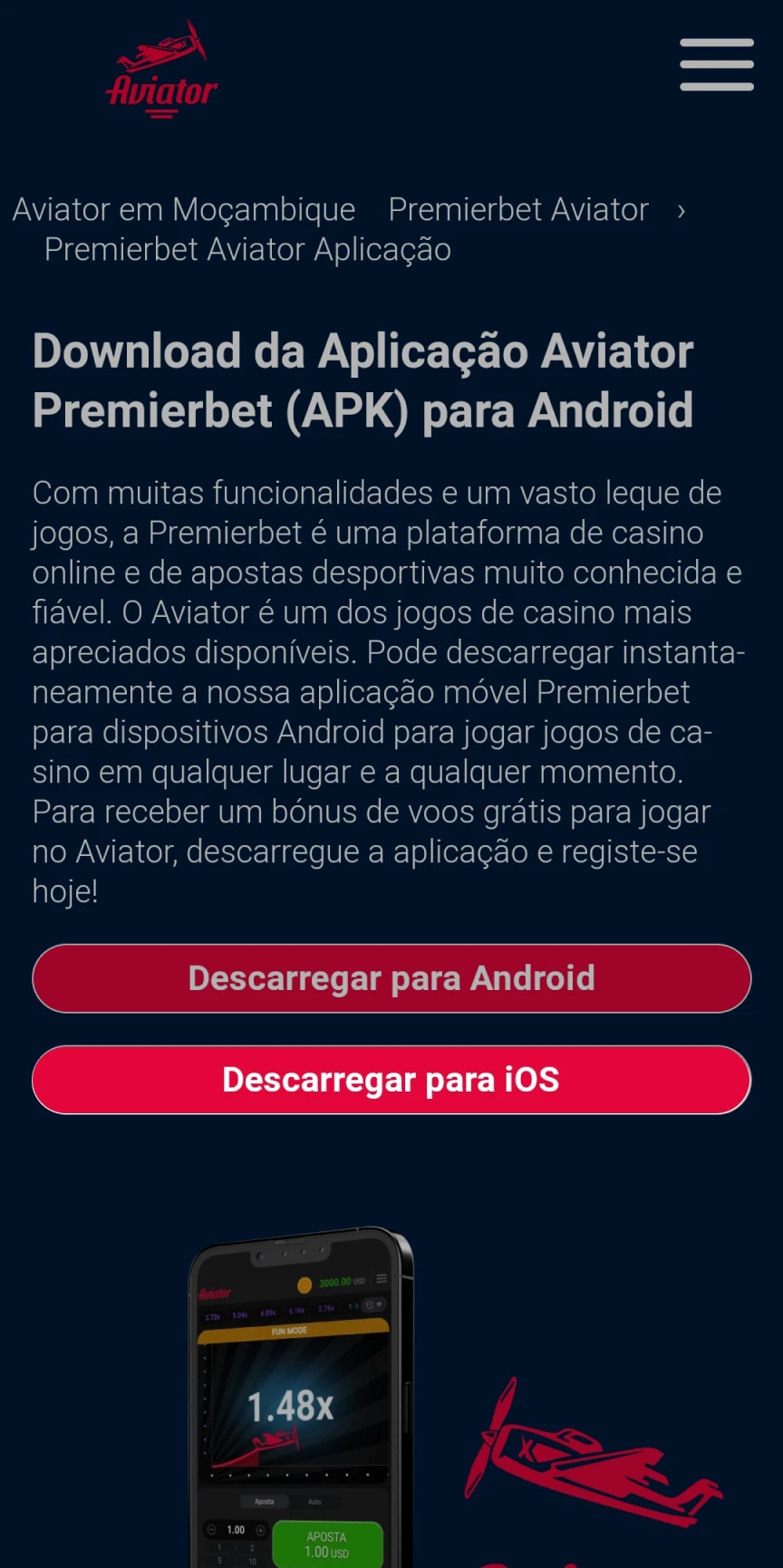 Visite a página inicial da Premierbet para baixar o aplicativo iOS.