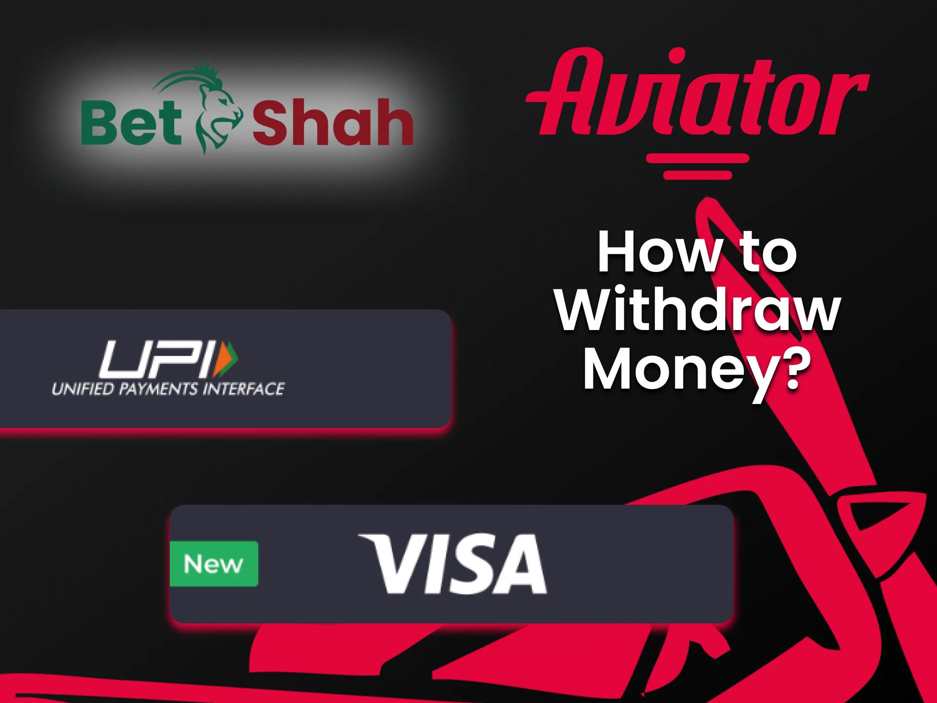 Choose a convenient way to withdraw funds for the Aviator from BetShah.