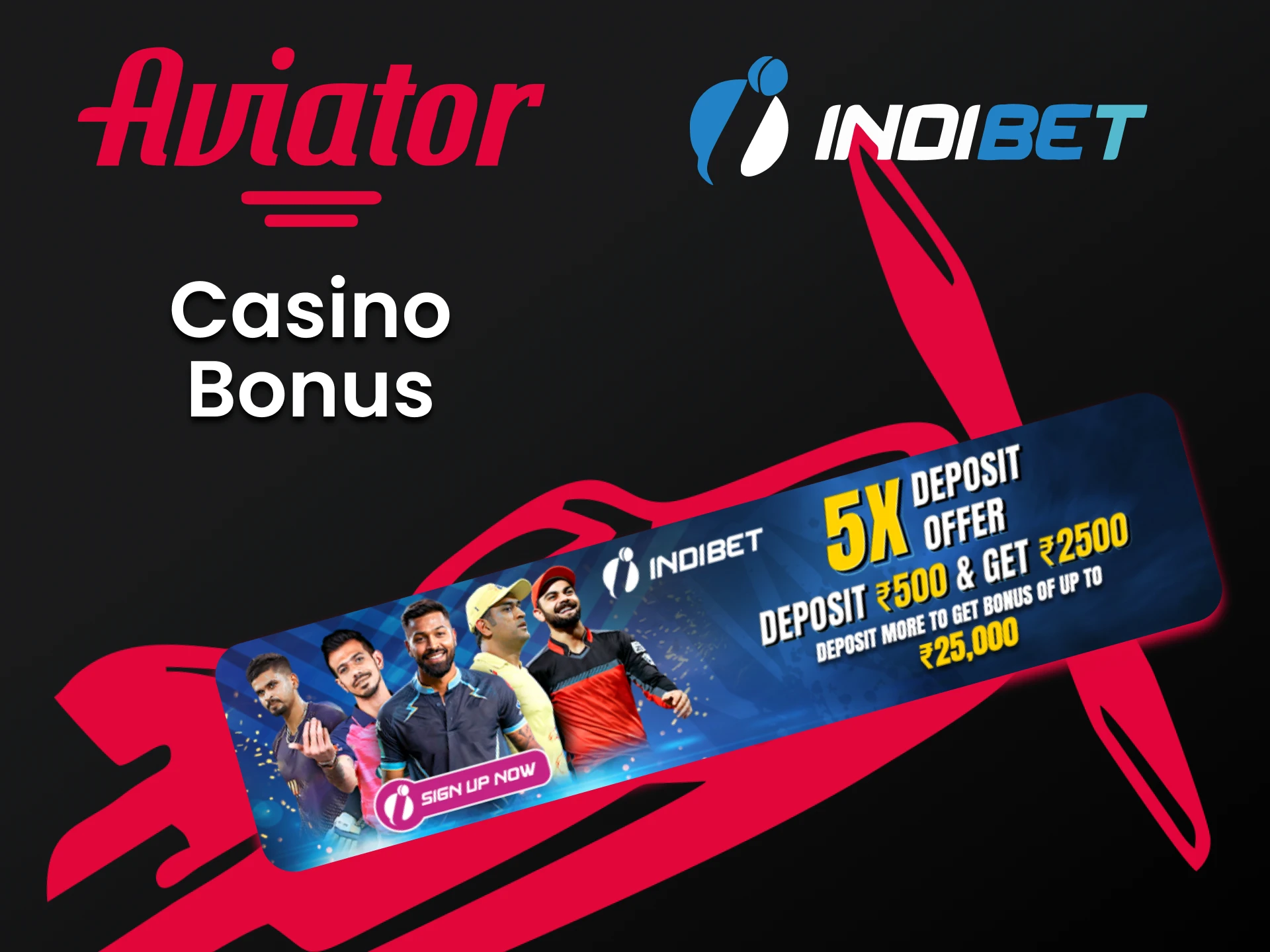 Get a bonus for casino games from Indibet.