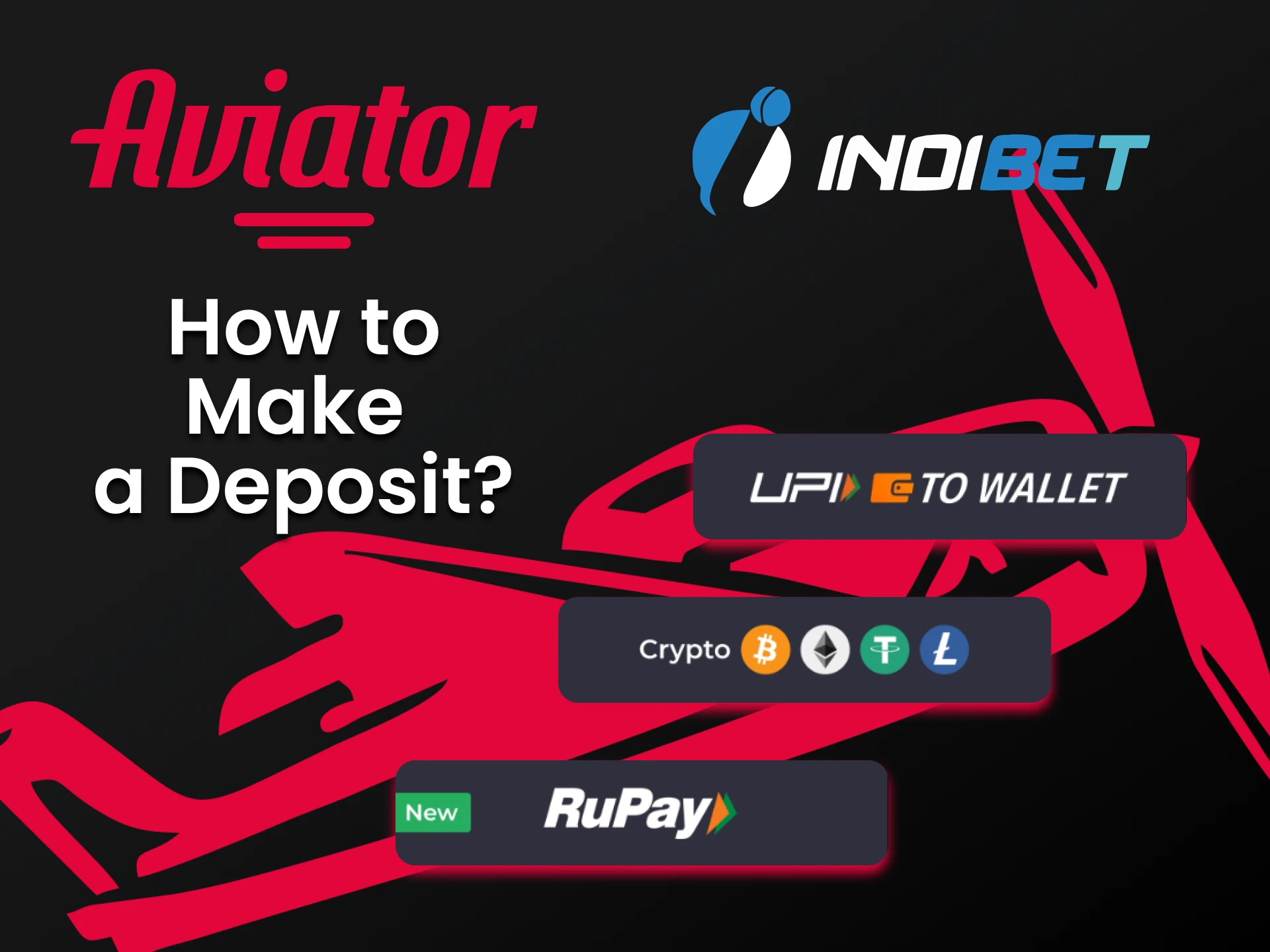 Indibet has a variety of deposit options for Aviator.