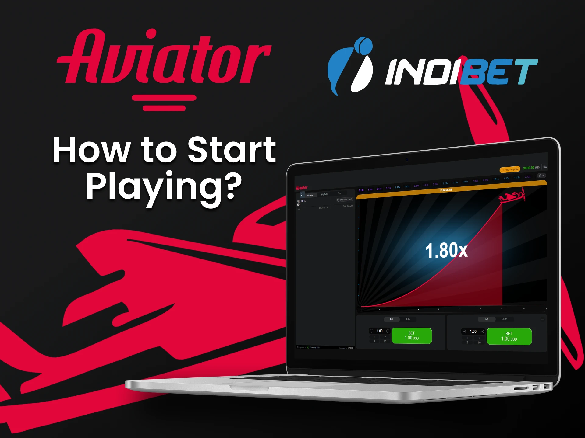 Go to the Indibet games section to play Aviator.