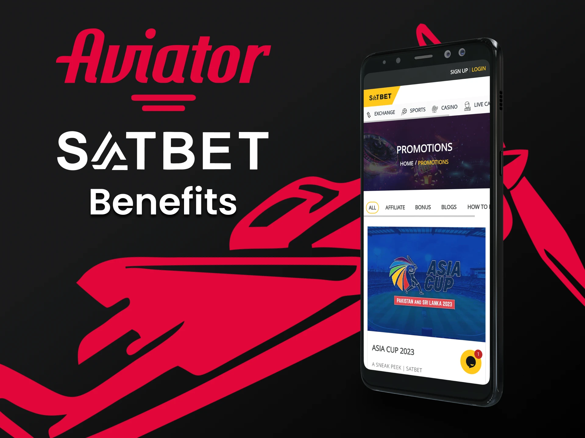 The Satbet app has many advantages for playing Aviator.