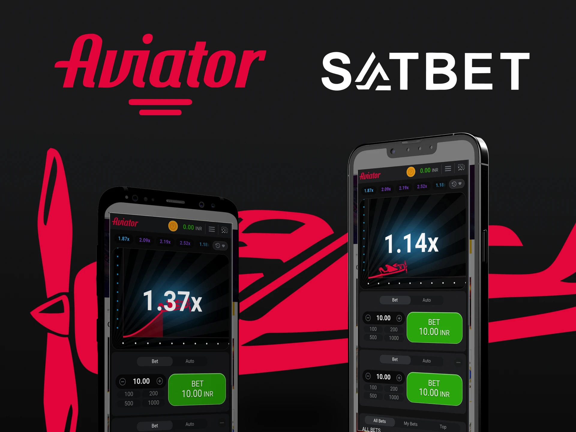 Choose your option to play Aviator on Satbet.