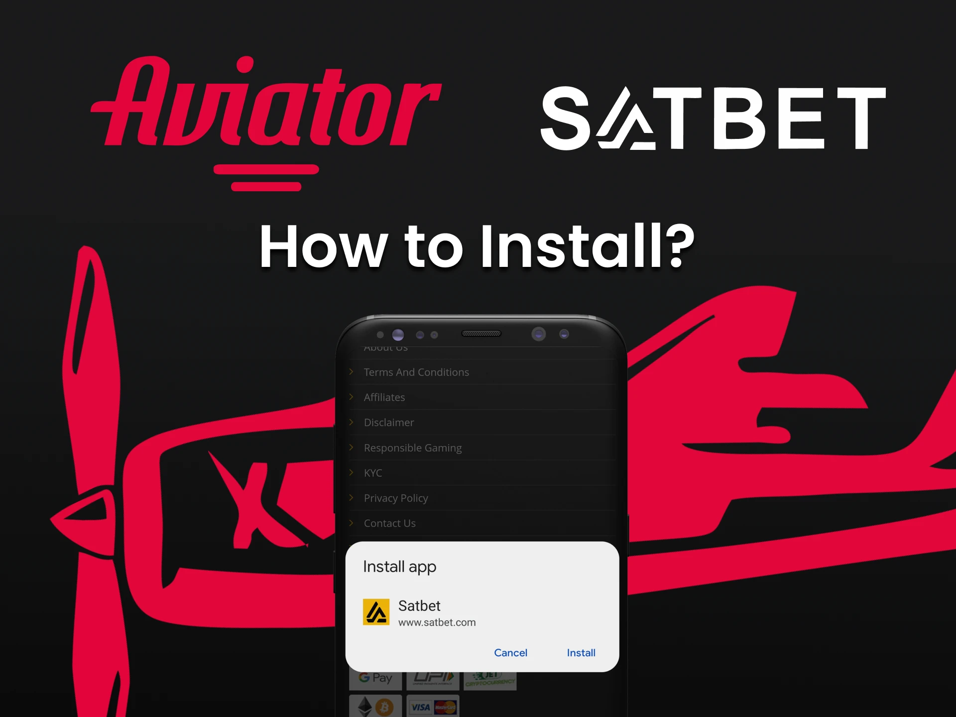 Learn how to install the Satbet app to play Aviator.