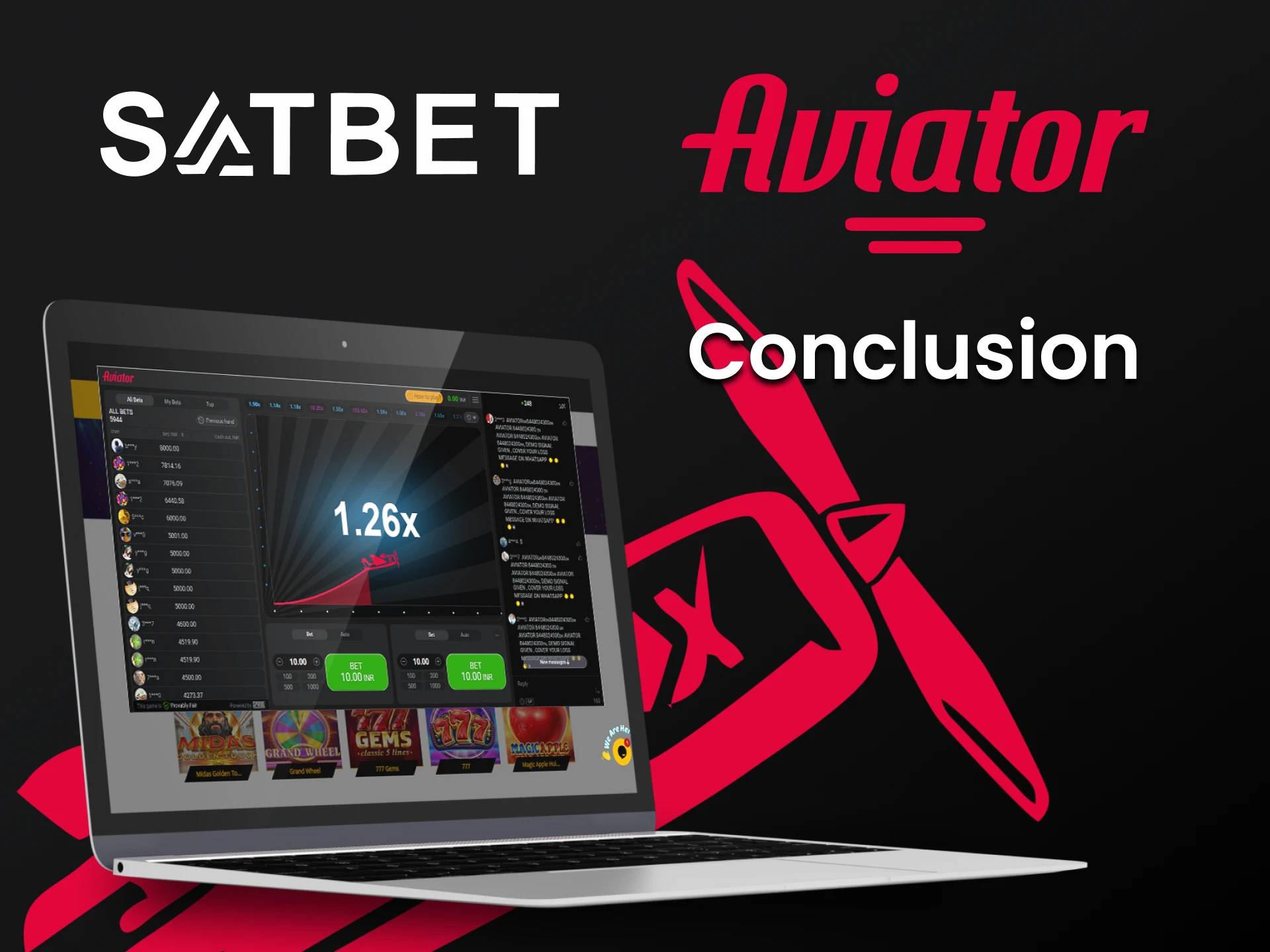 Satbet is perfect for playing Aviator.