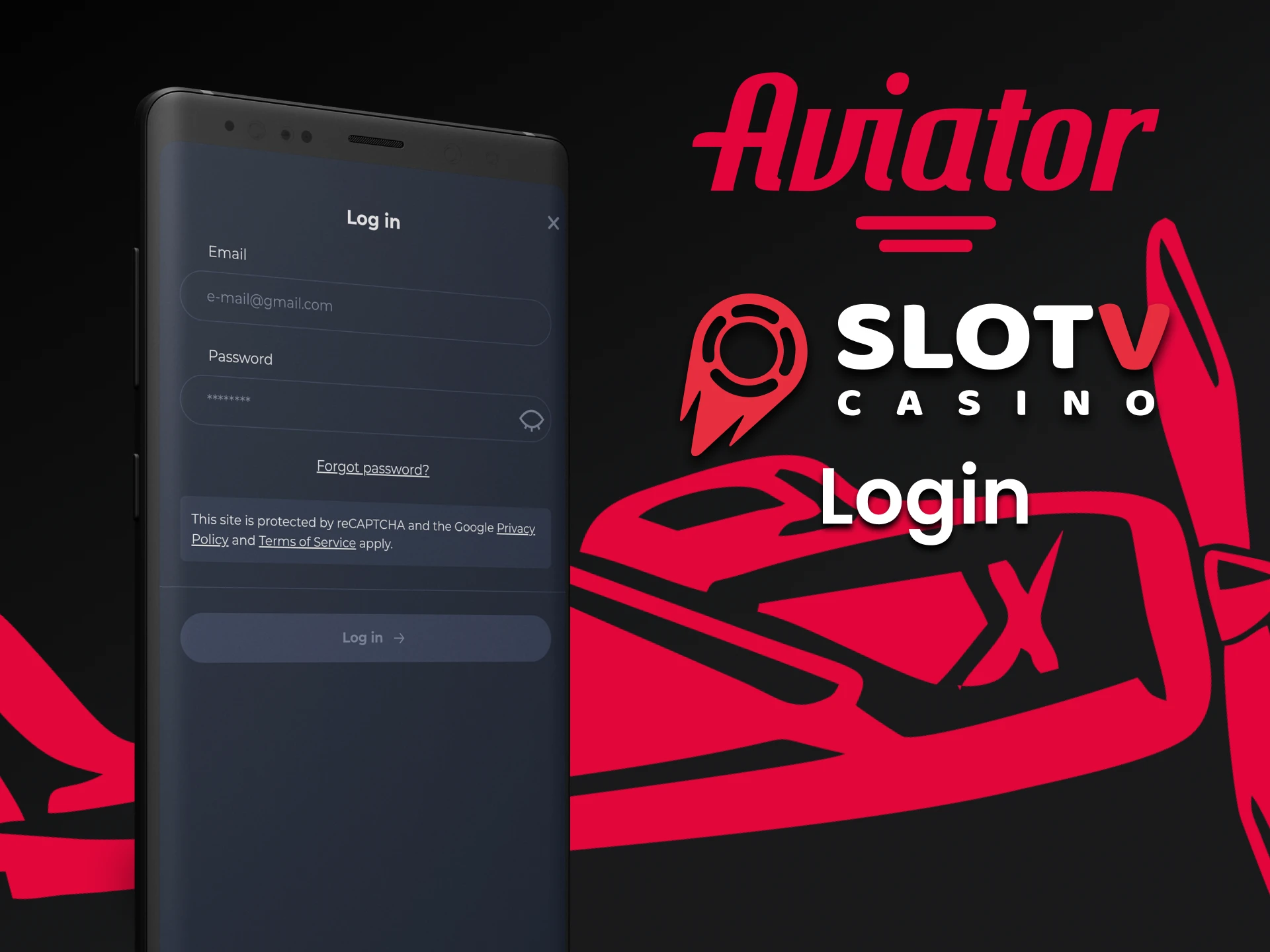Log in to your account in the SLotV app to play Aviator.