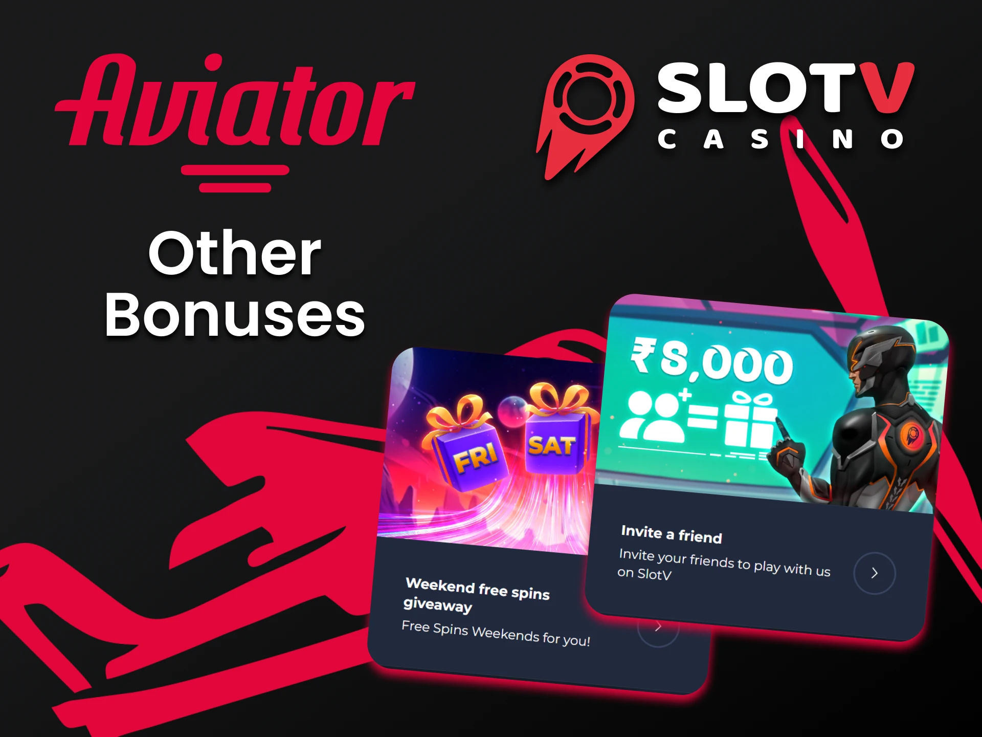 Find out about bonuses at SlotV for Aviator.