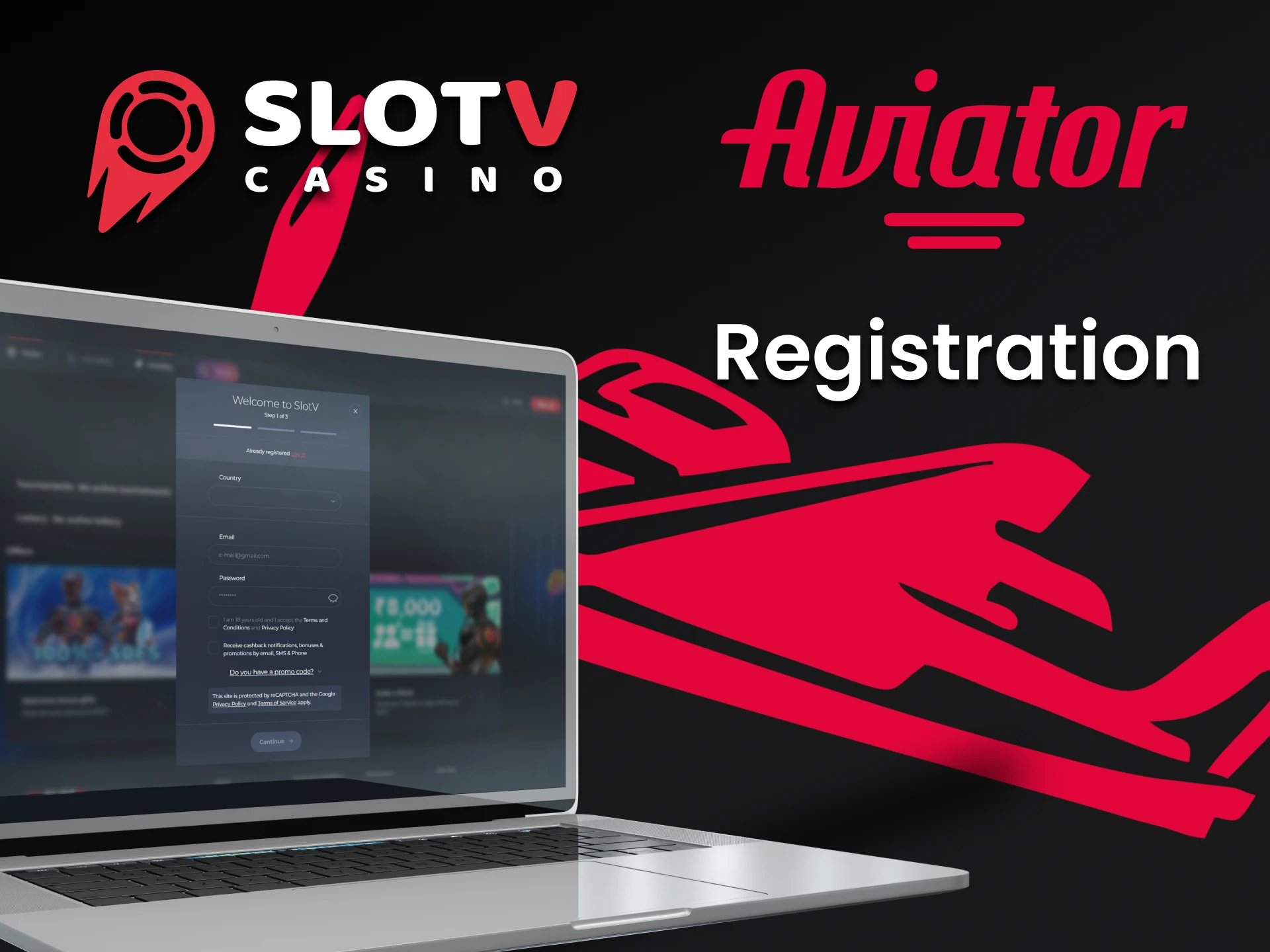 Sign up to SlotV to play Aviator.