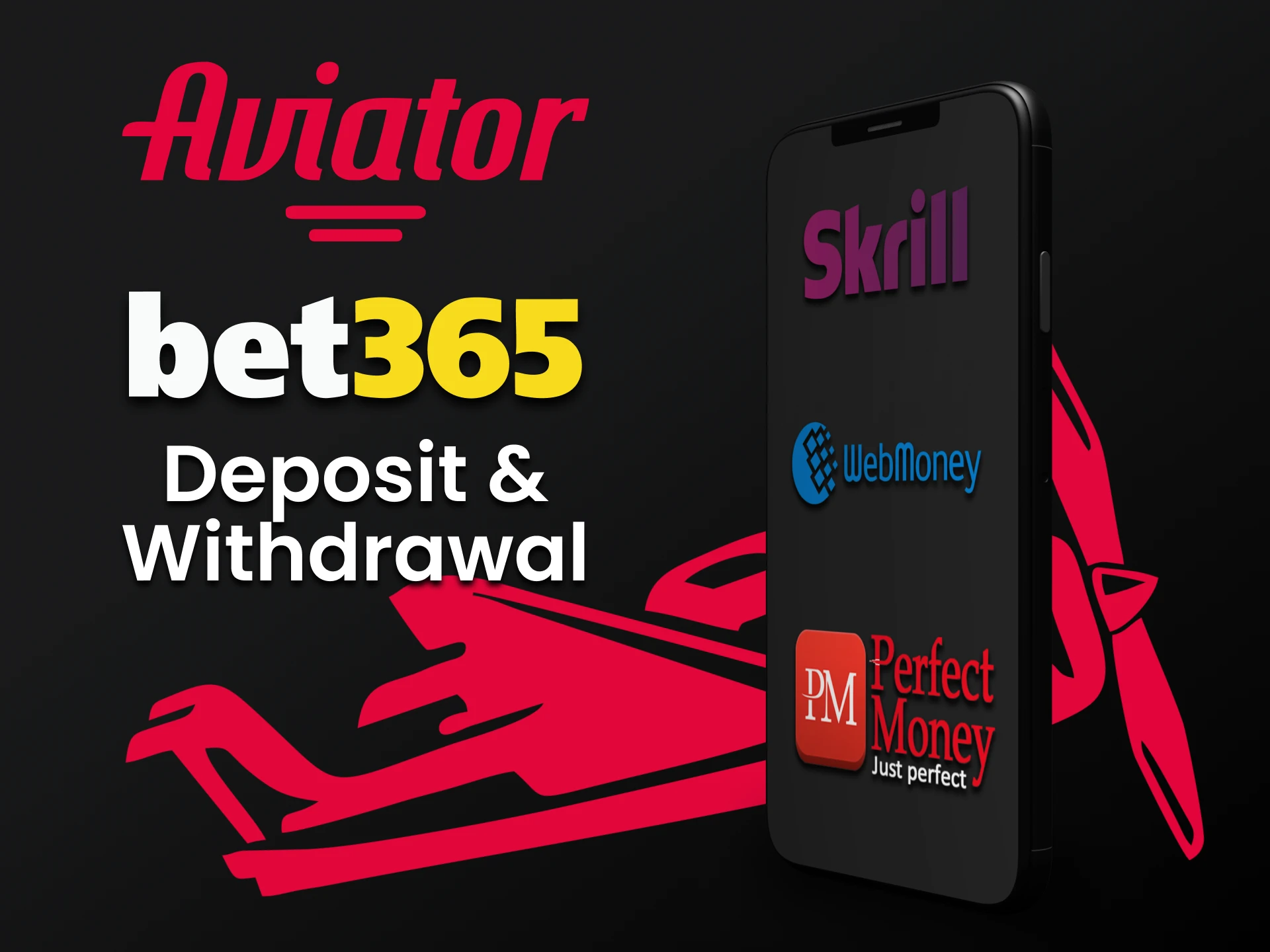 Find out about payment systems in the Bet365 application for Aviator.