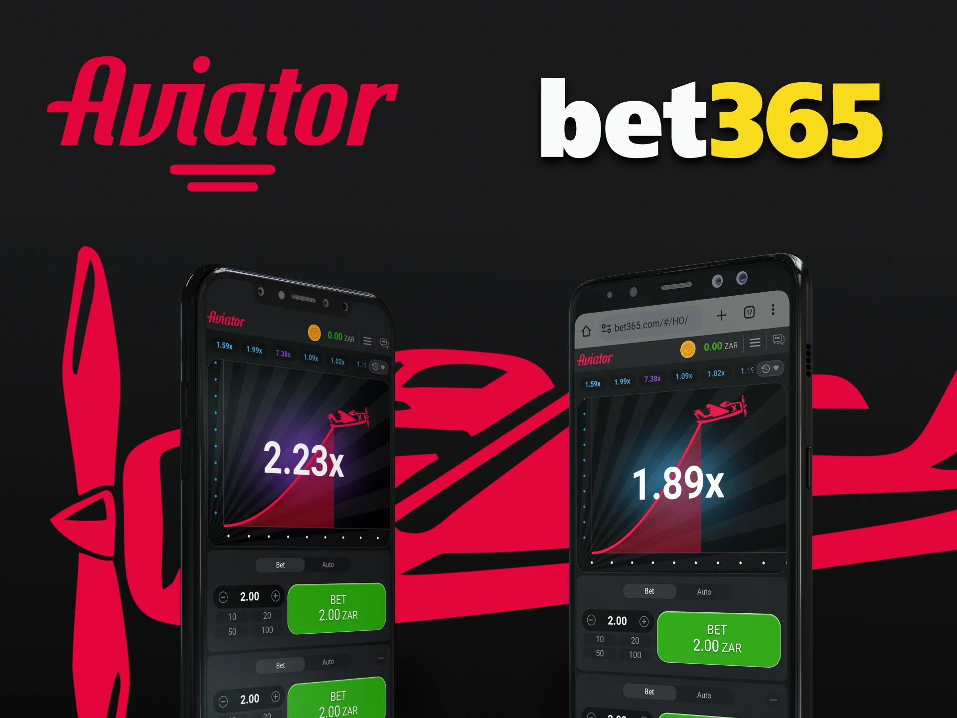 Choose your way to play Aviator at Bet365.