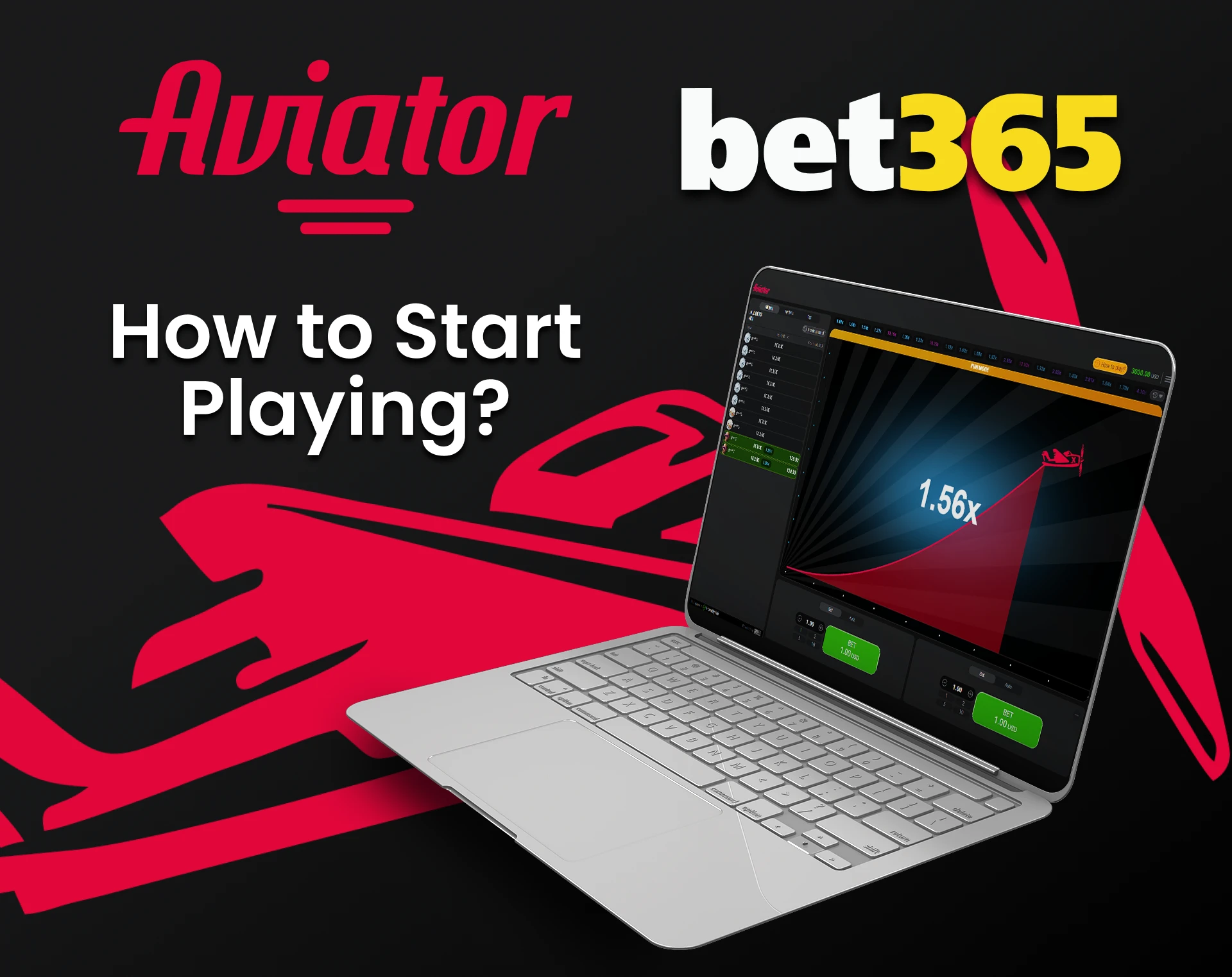 Go to the games section to play Aviator on Bet365.
