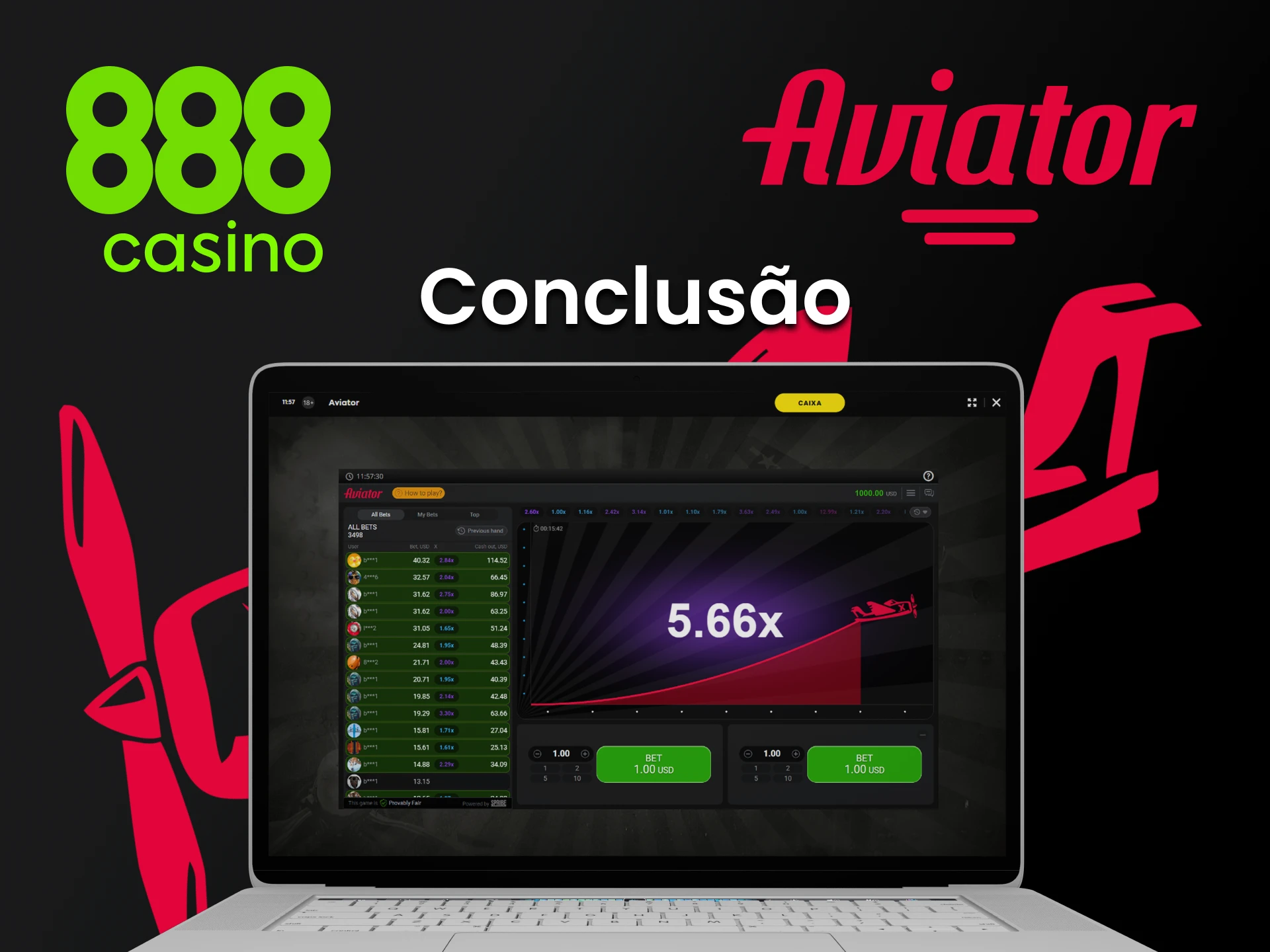 O 888 casino é a melhor plataforma para jogar Aviator.