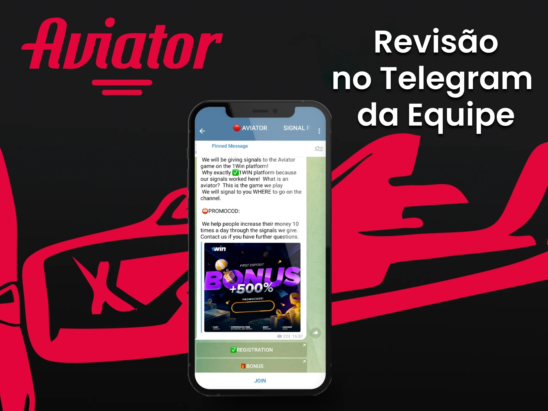 Use o Telegram para aumentar a chance de ganhar no Aviator.