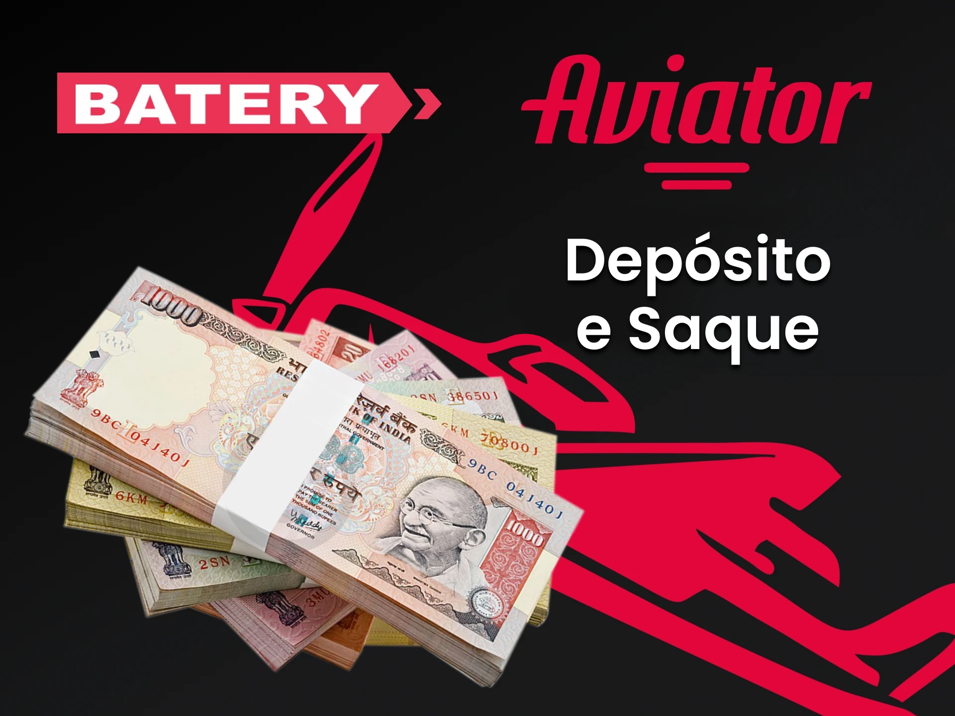 Use o método de transação conveniente da Batery for Aviator.