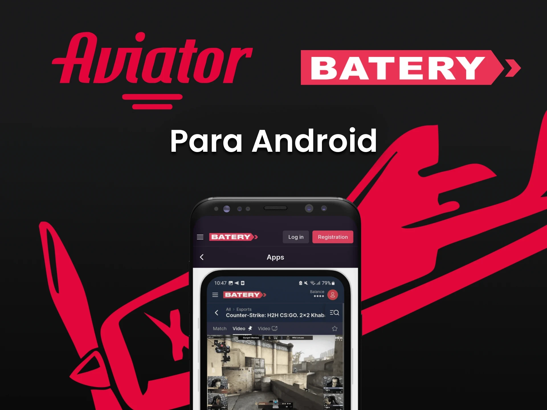 Baixe o aplicativo Batery no Android para jogar Aviator no Batery.