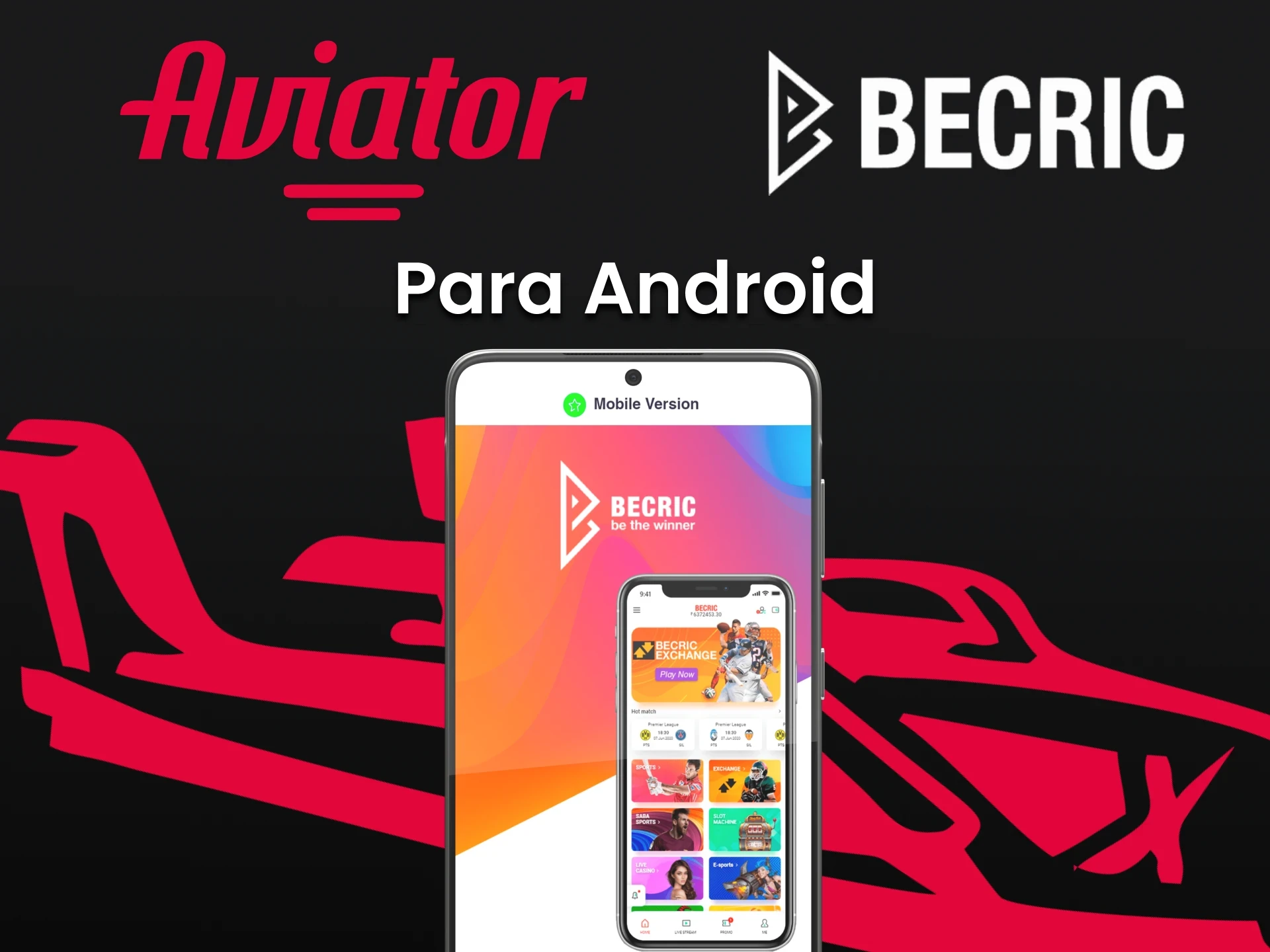 Faça o download do aplicativo Becric para Android.