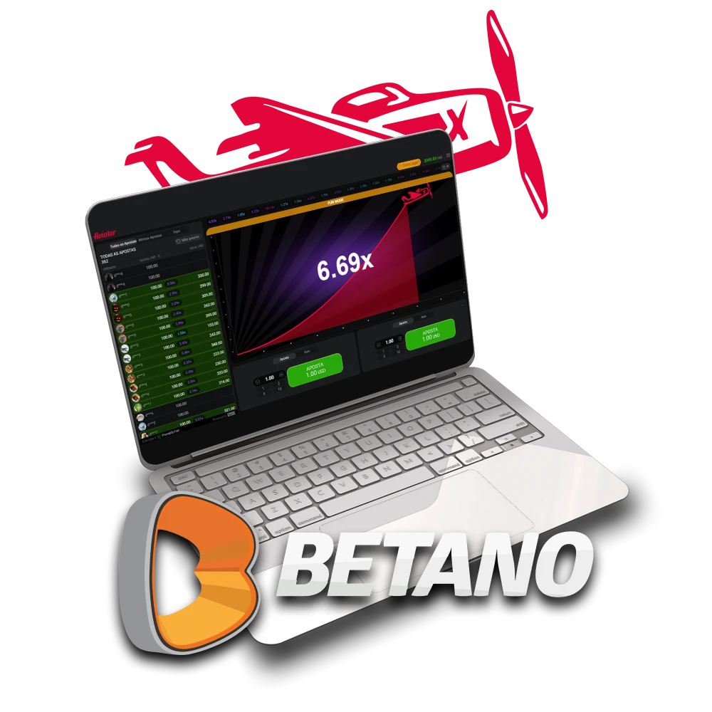 Para jogar Aviator, escolha o site Betano.