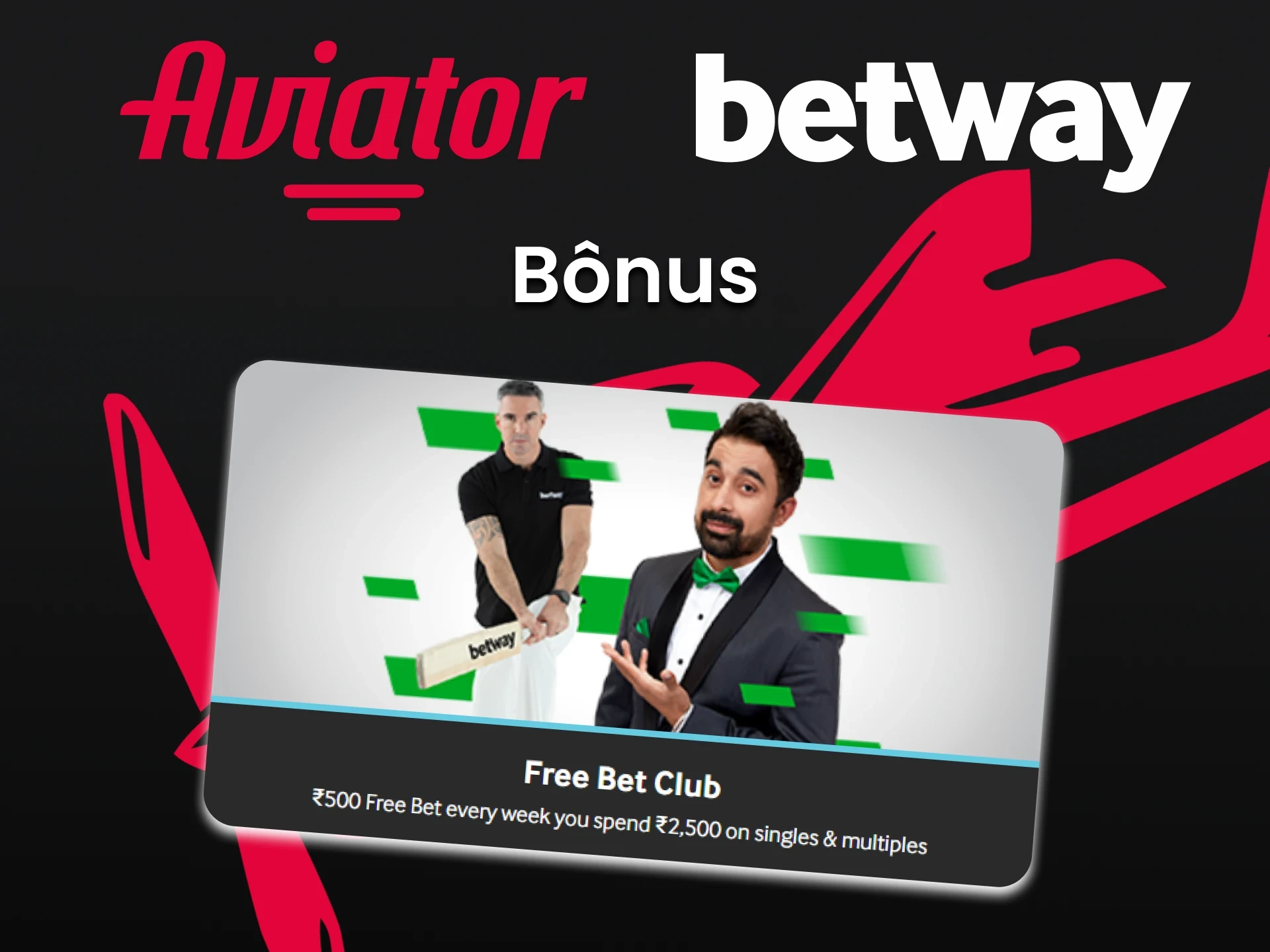 Para jogar no Aviator, você receberá um bônus da Betway.
