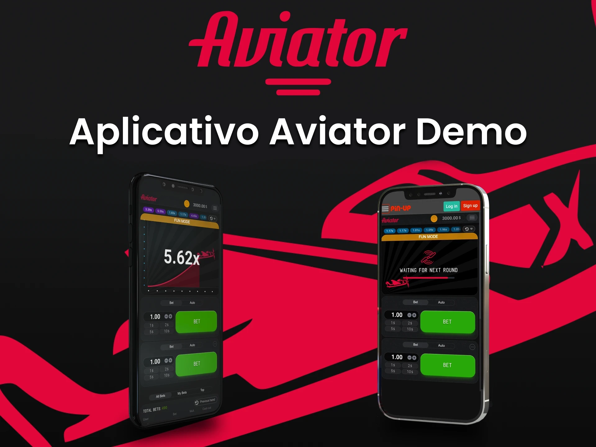 A versão de demonstração do jogo Aviator também pode ser usada em smartphones.