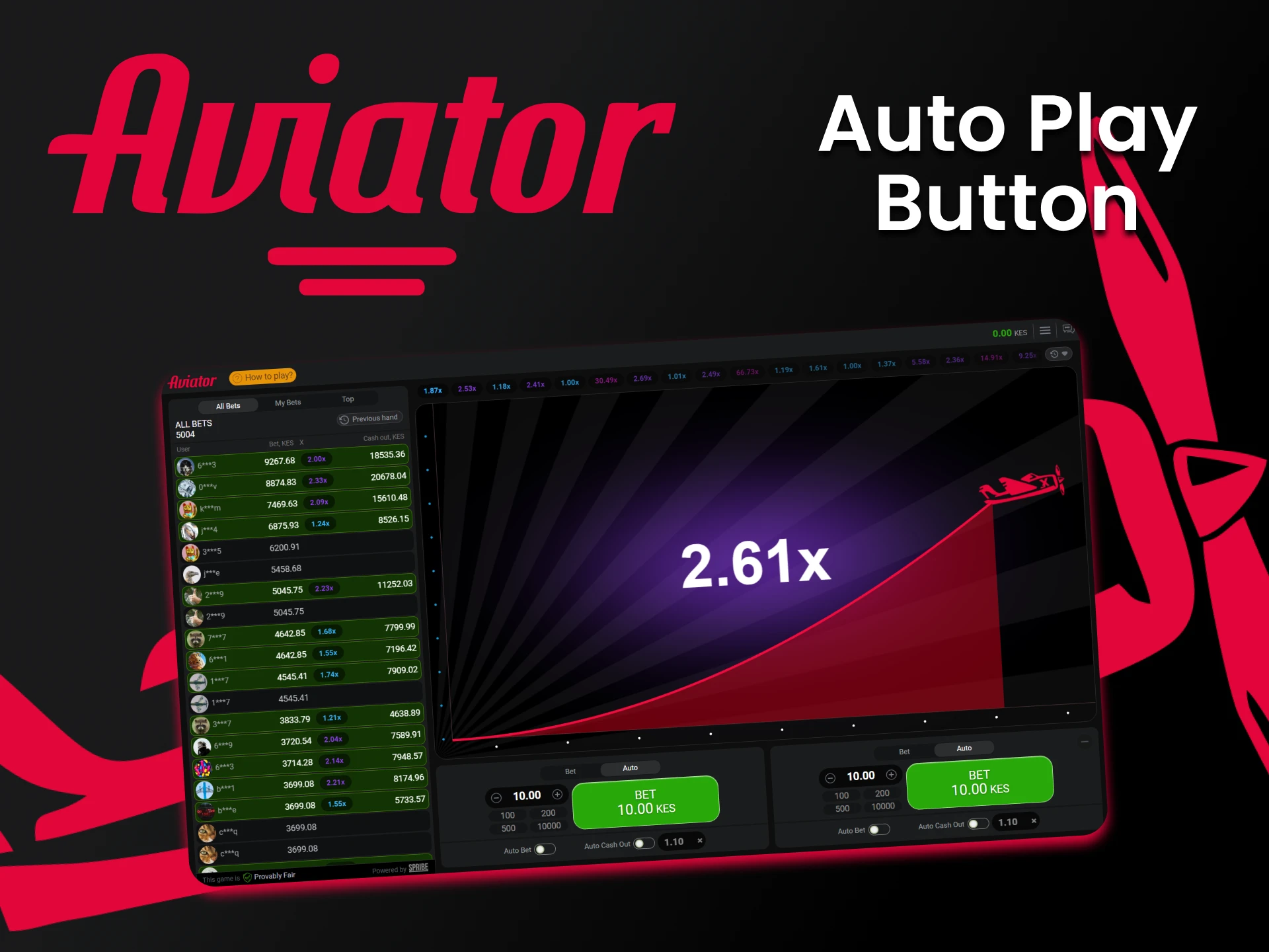 Try playing Aviator using the auto play button if you want to minimize your control over the gameplay.