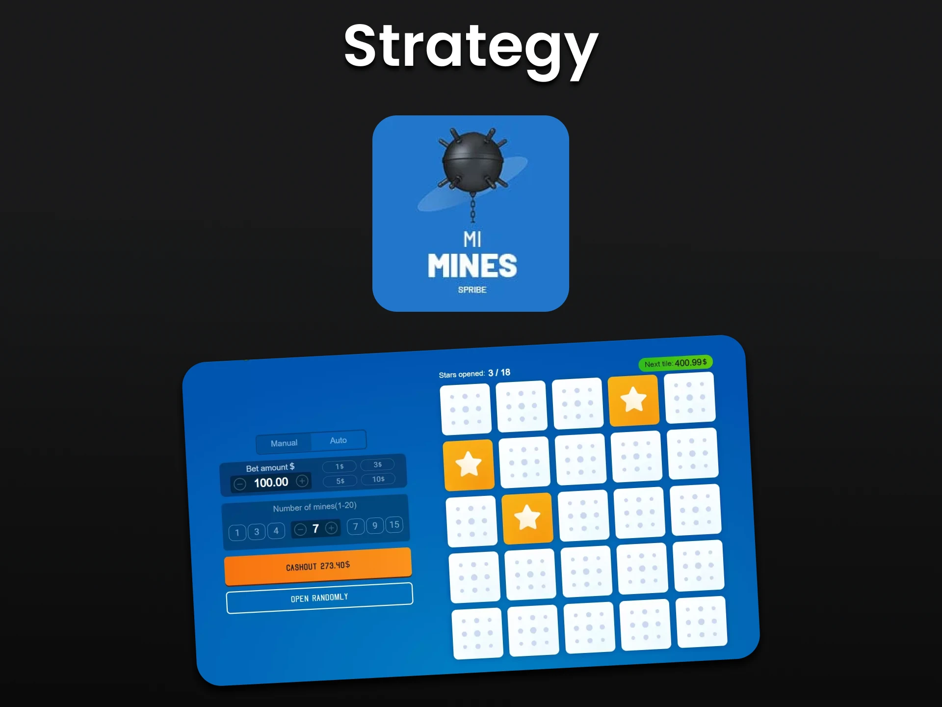 Learn strategies for winning Mines.