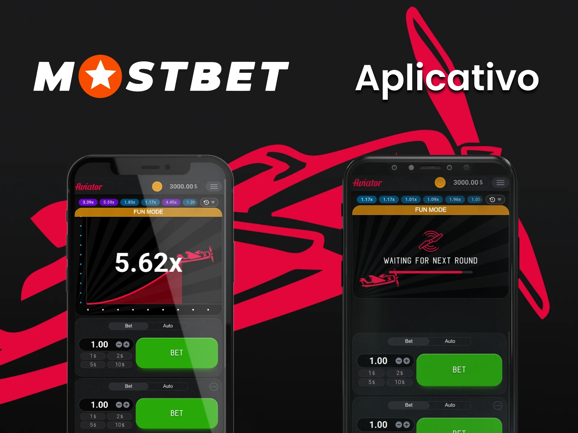 Usando o aplicativo Mostbet em seu telefone, você também pode jogar Aviator.