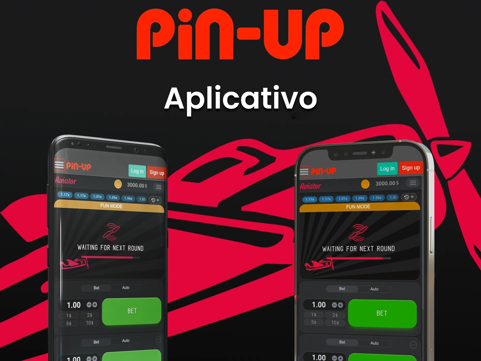 Você pode jogar Aviator por meio do aplicativo Pin Up.