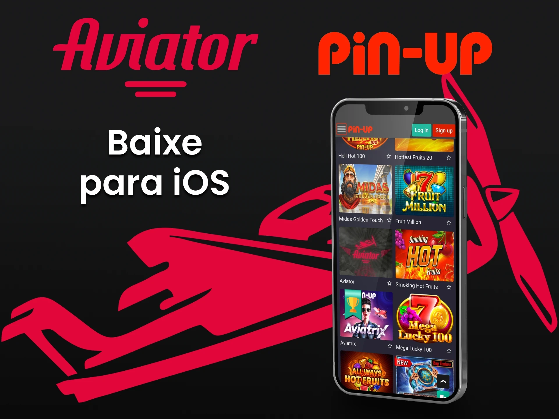 Faça o download do aplicativo Pin Up para iOS para jogar Aviator.