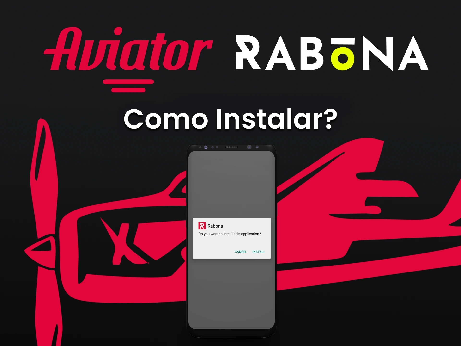 Realize a instalação do aplicativo Rabona para jogar o Aviator.