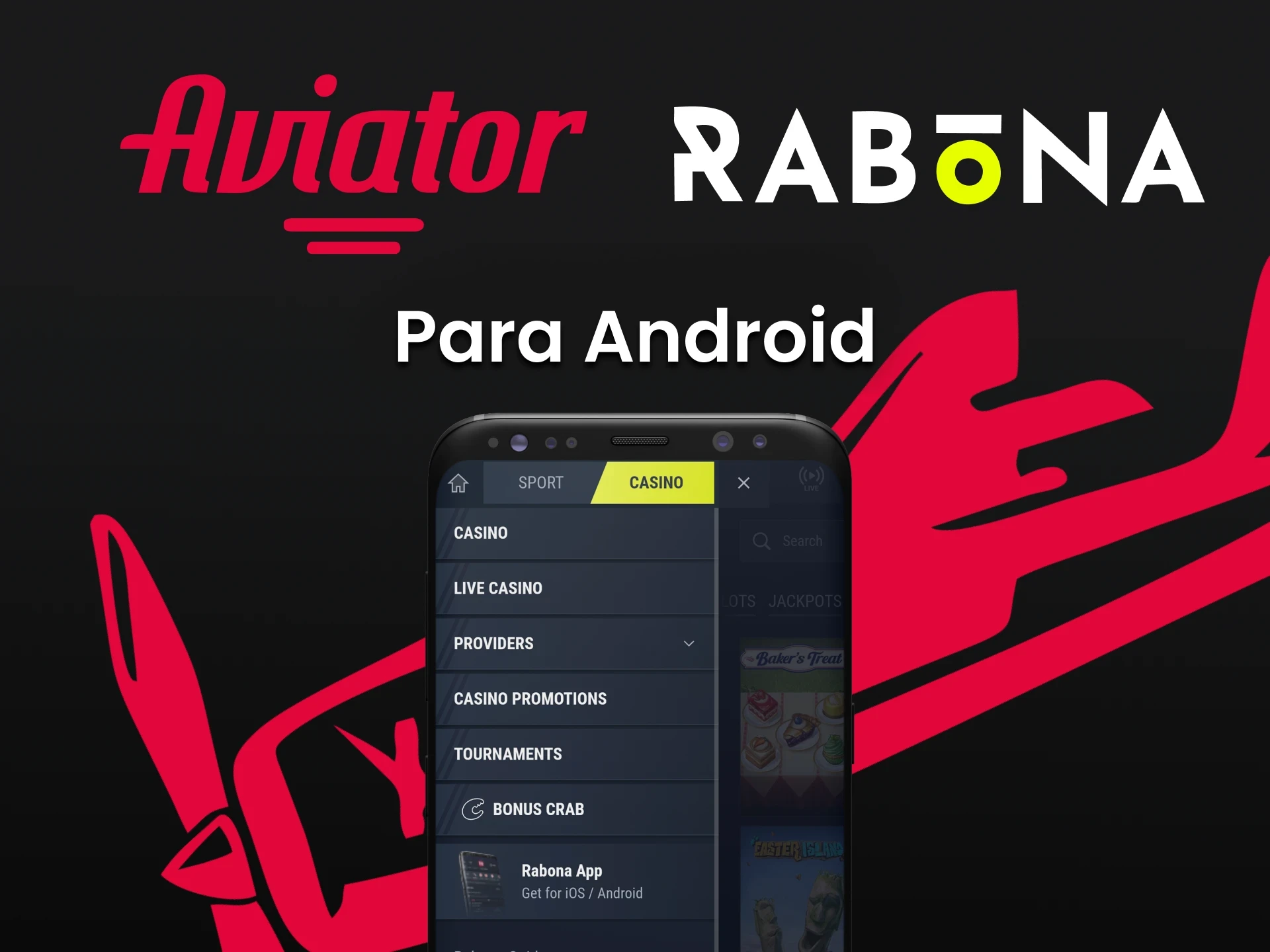 Baixe o aplicativo Rabona em seu dispositivo Android para jogar Aviator.