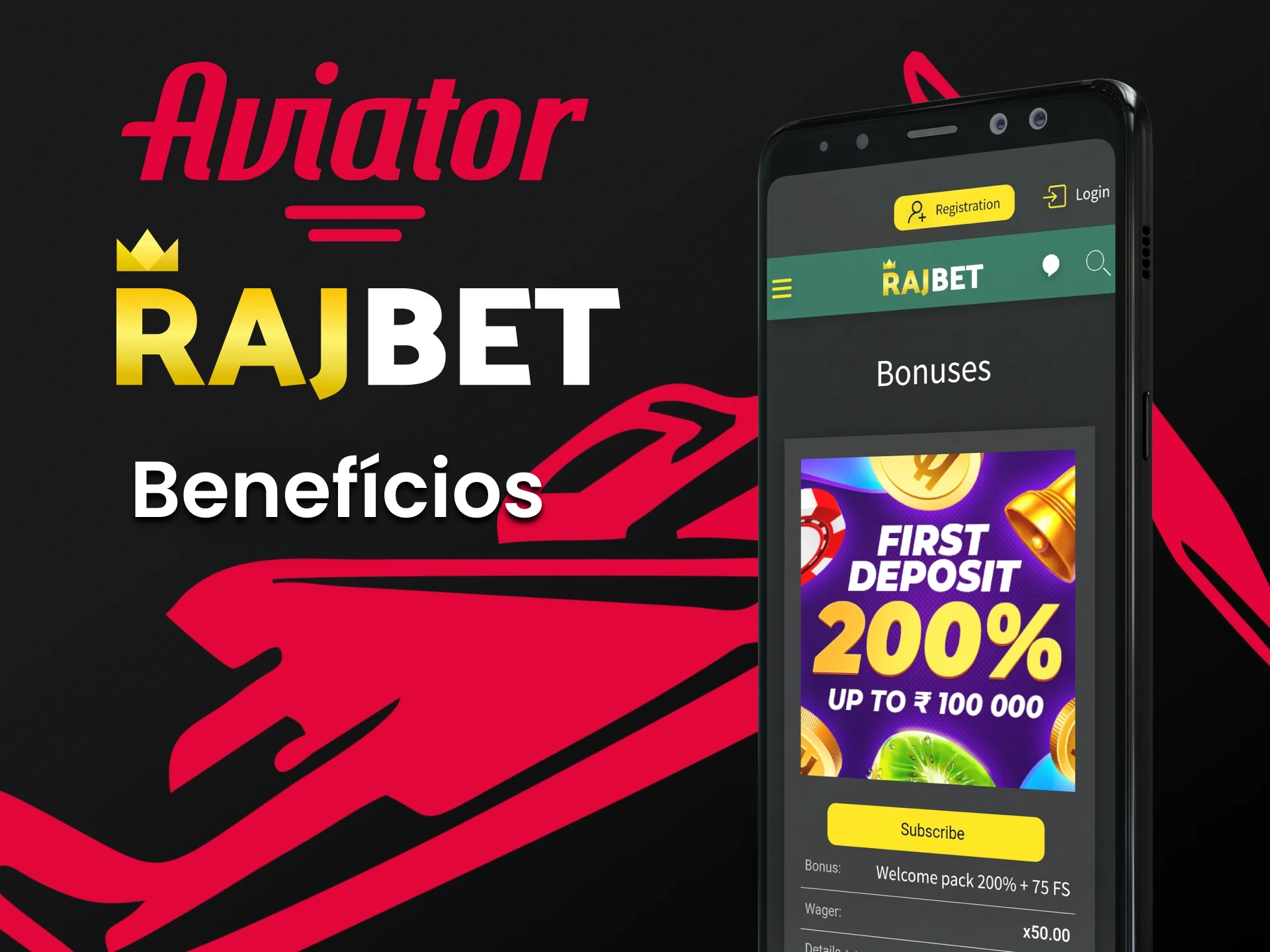 Conheça os benefícios do aplicativo Rajbet para jogar Aviator.
