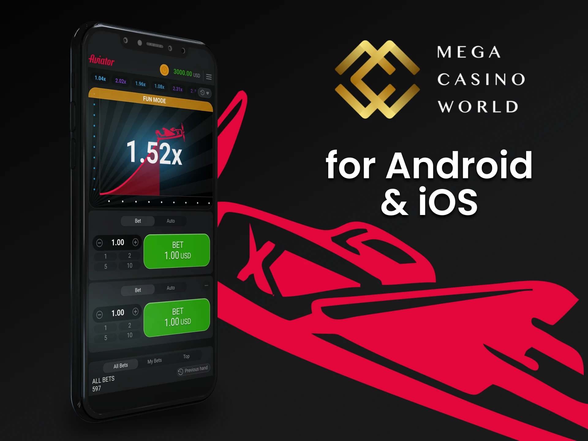Download the MCW casino app to play Aviator.