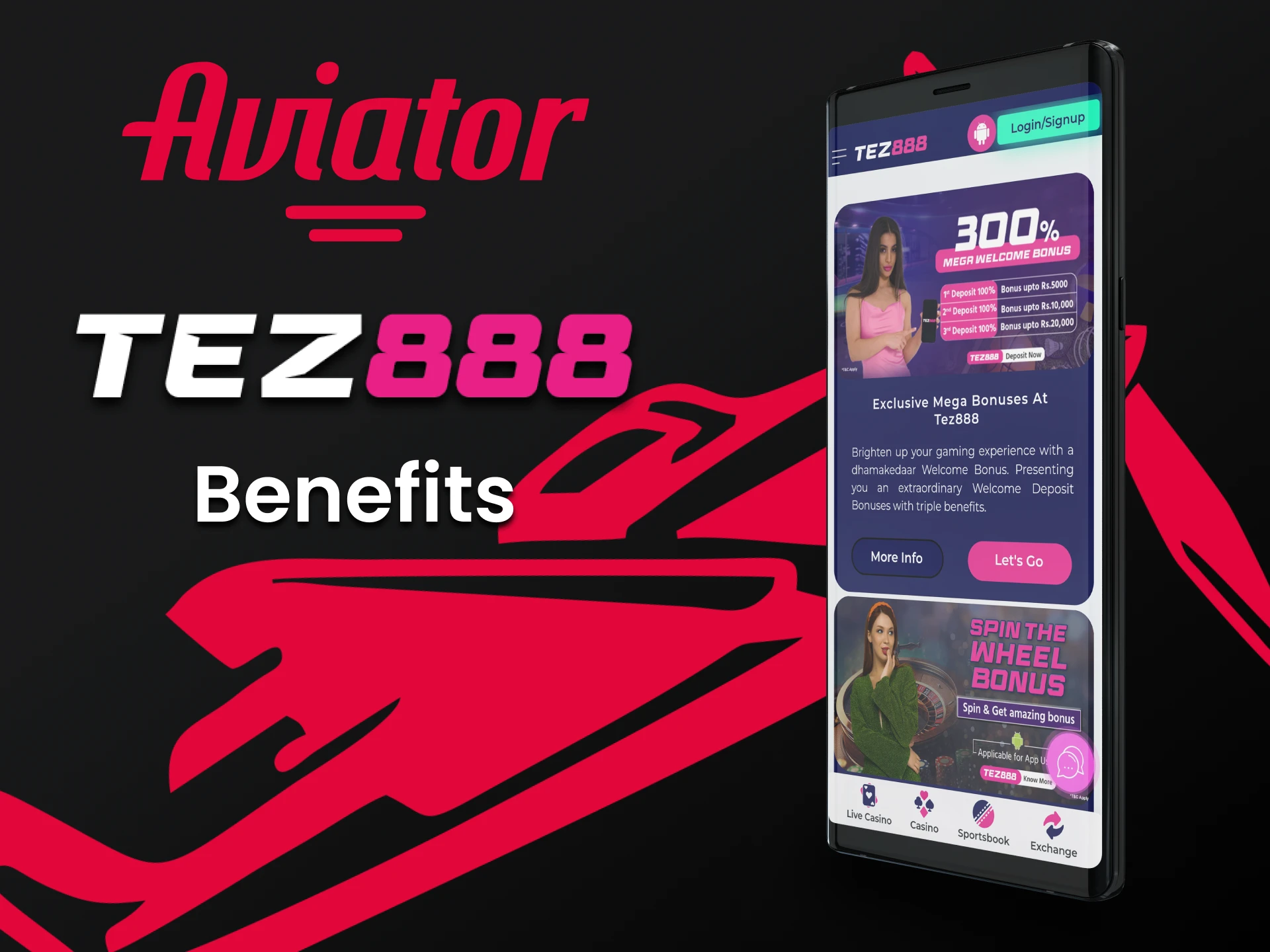We will tell you about the benefits Tez888 applications for the game Aviator.