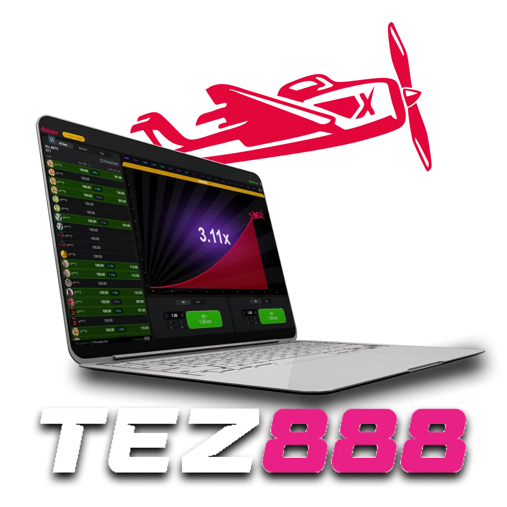 To play Aviator, choose the Tez888 website.