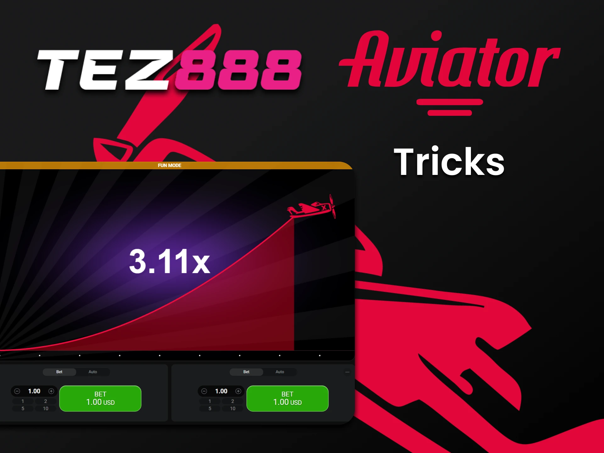 Learn different tricks in the Aviator game on Tez888.
