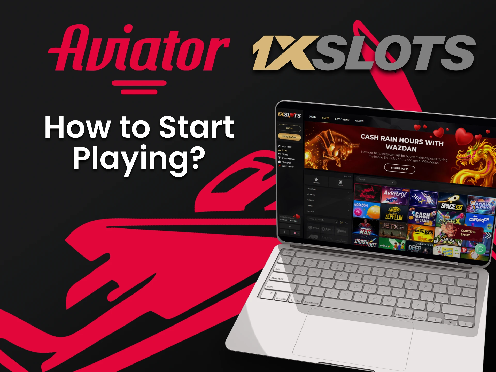 Choose an aviator at the casino from 1xslots.