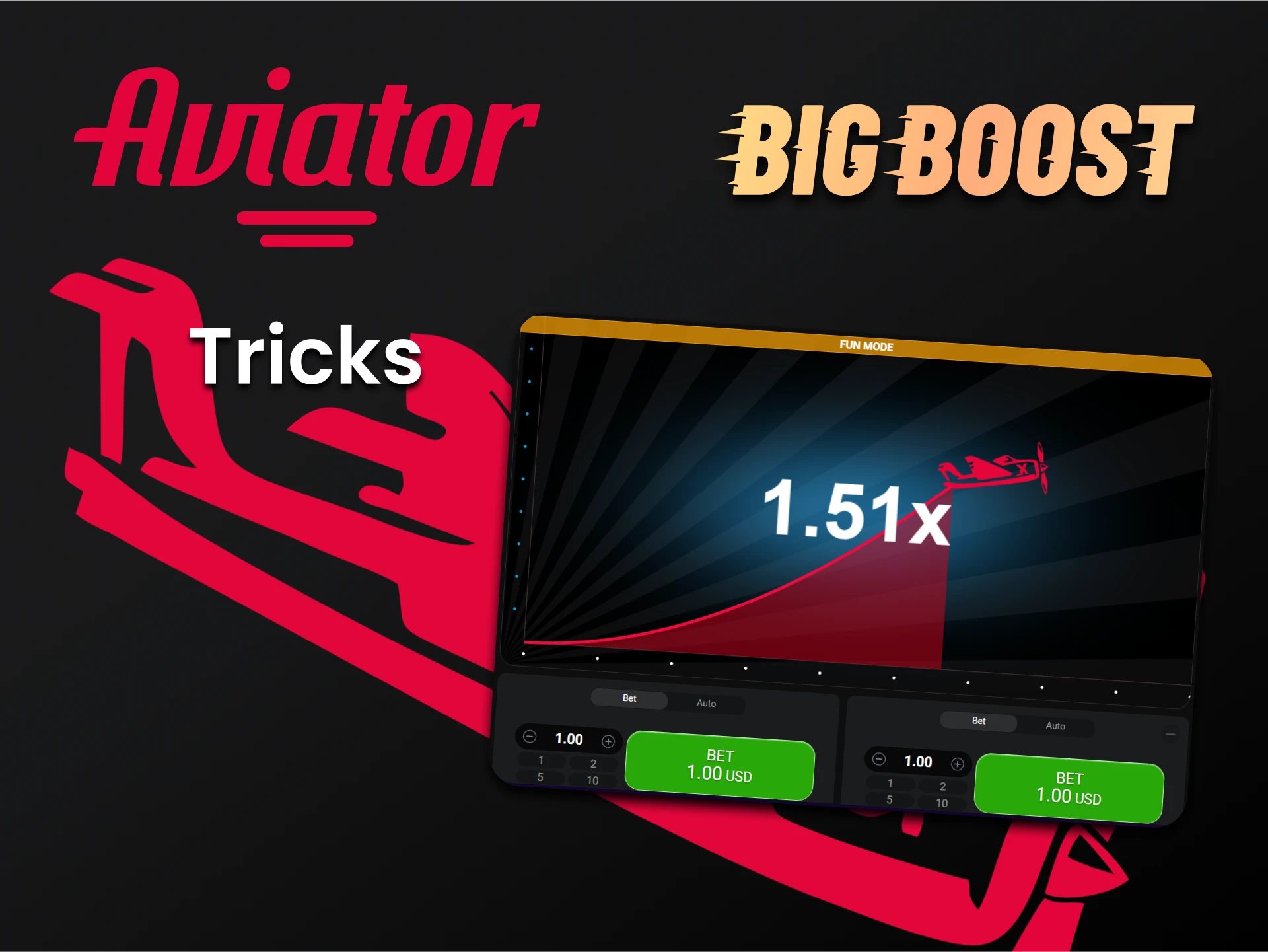 Having learned the tricks you need, you will win Aviator on Big Boost.