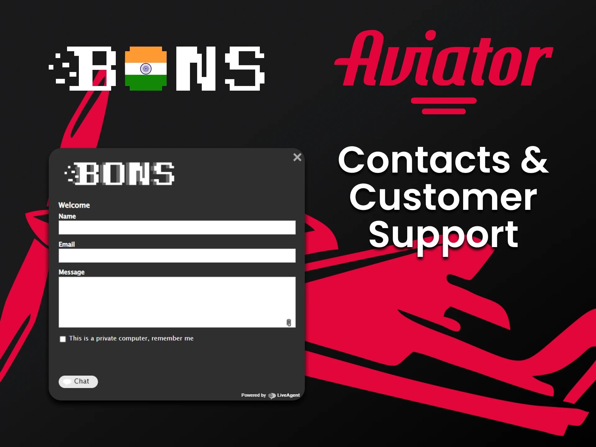 Bons technical support is always in touch with Aviator players.