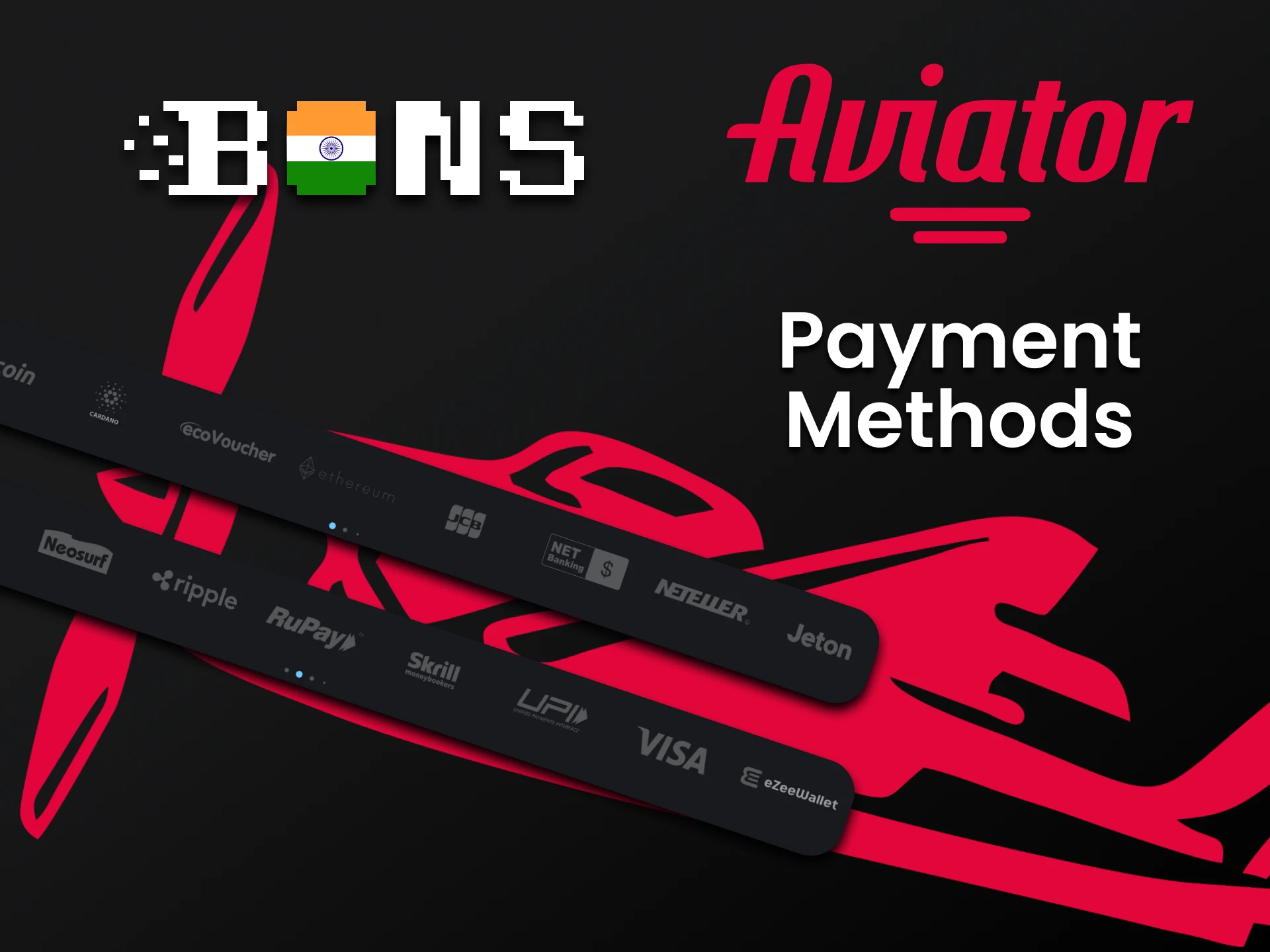 We will tell you about payment methods on Bons.