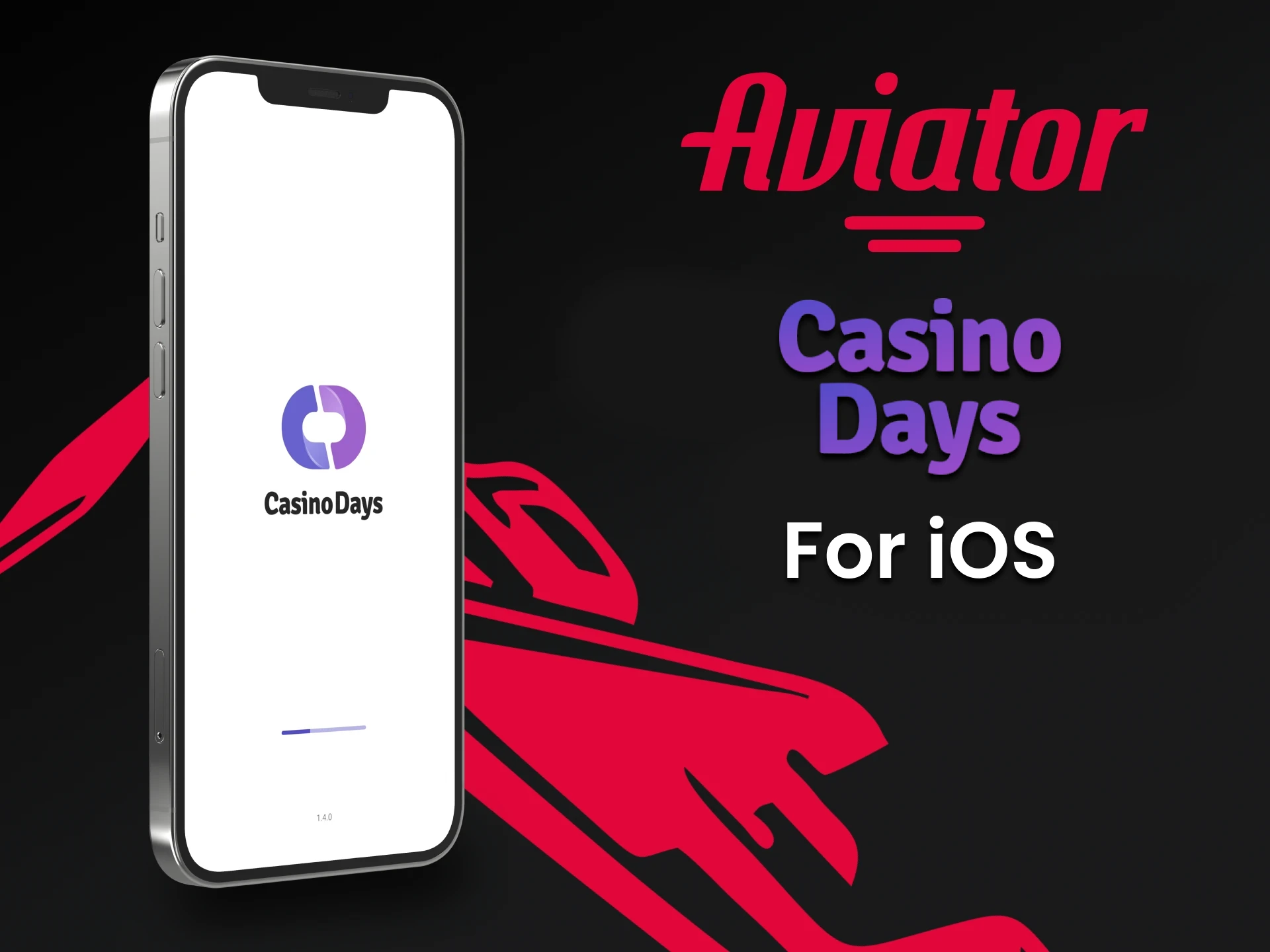 Play Aviator through the Casino Days app on iOS.