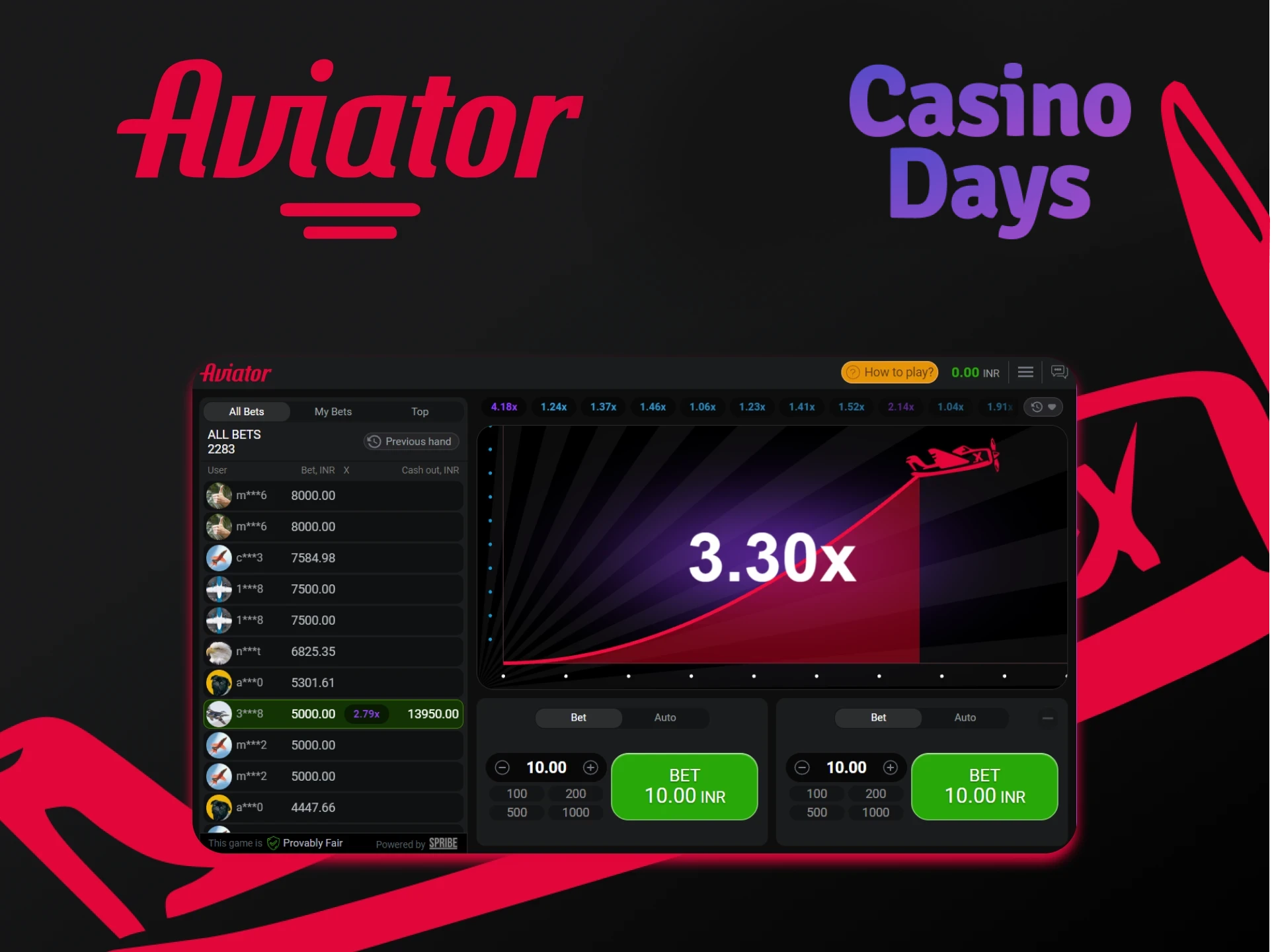 Find out all about Aviator at Casino Days.