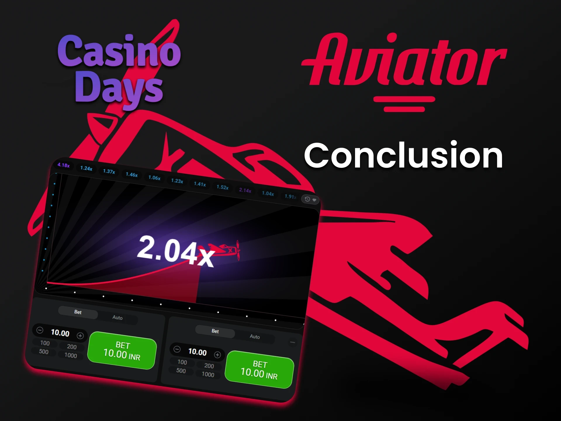 Play Aviator at Casino Days with the correct choice.