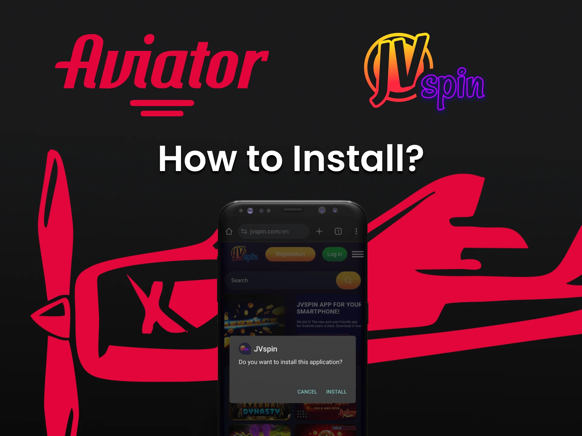 We will tell you how to install the JV Slot application to play Aviator.